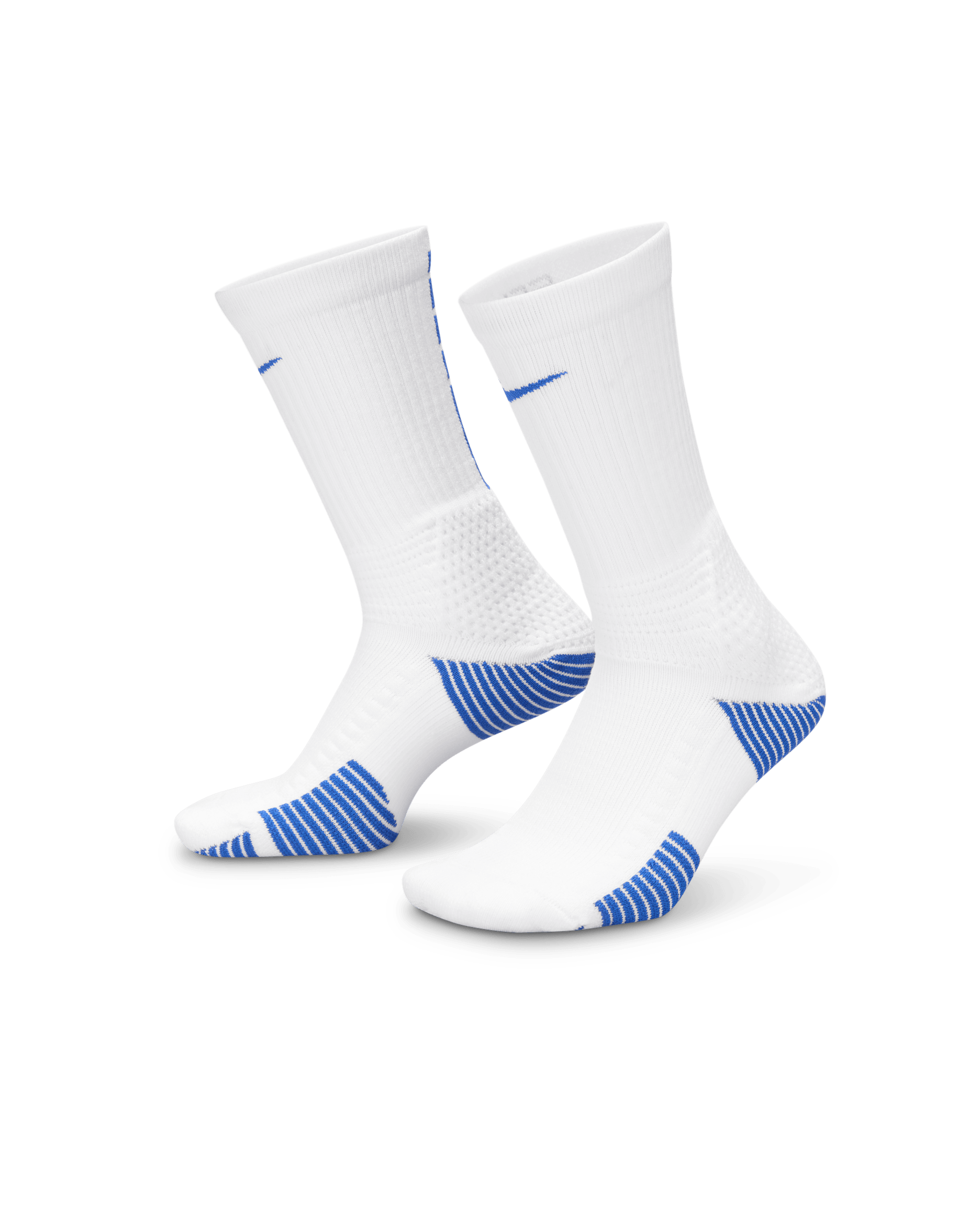 Nike Elite 2.0 Cushioned Crew Socks (1 Pair) - White/Game Royal/Game Royal