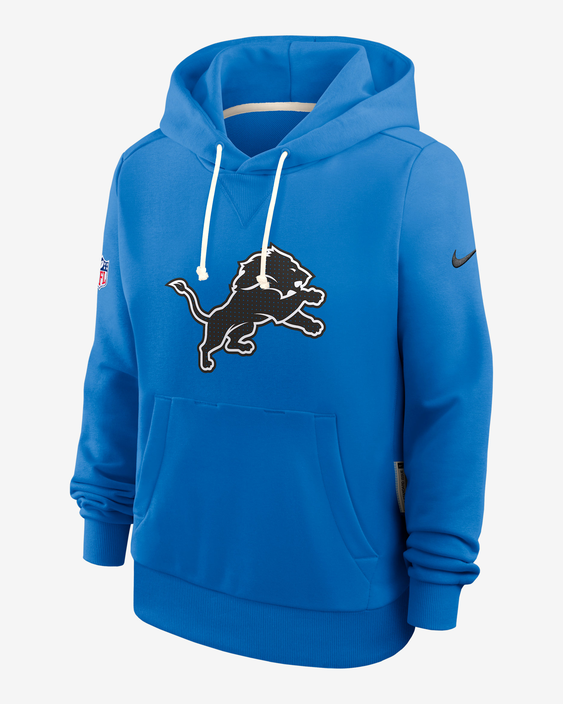 Detroit Lions Sideline Women's Nike Dri-FIT NFL Pullover Hoodie - Blue