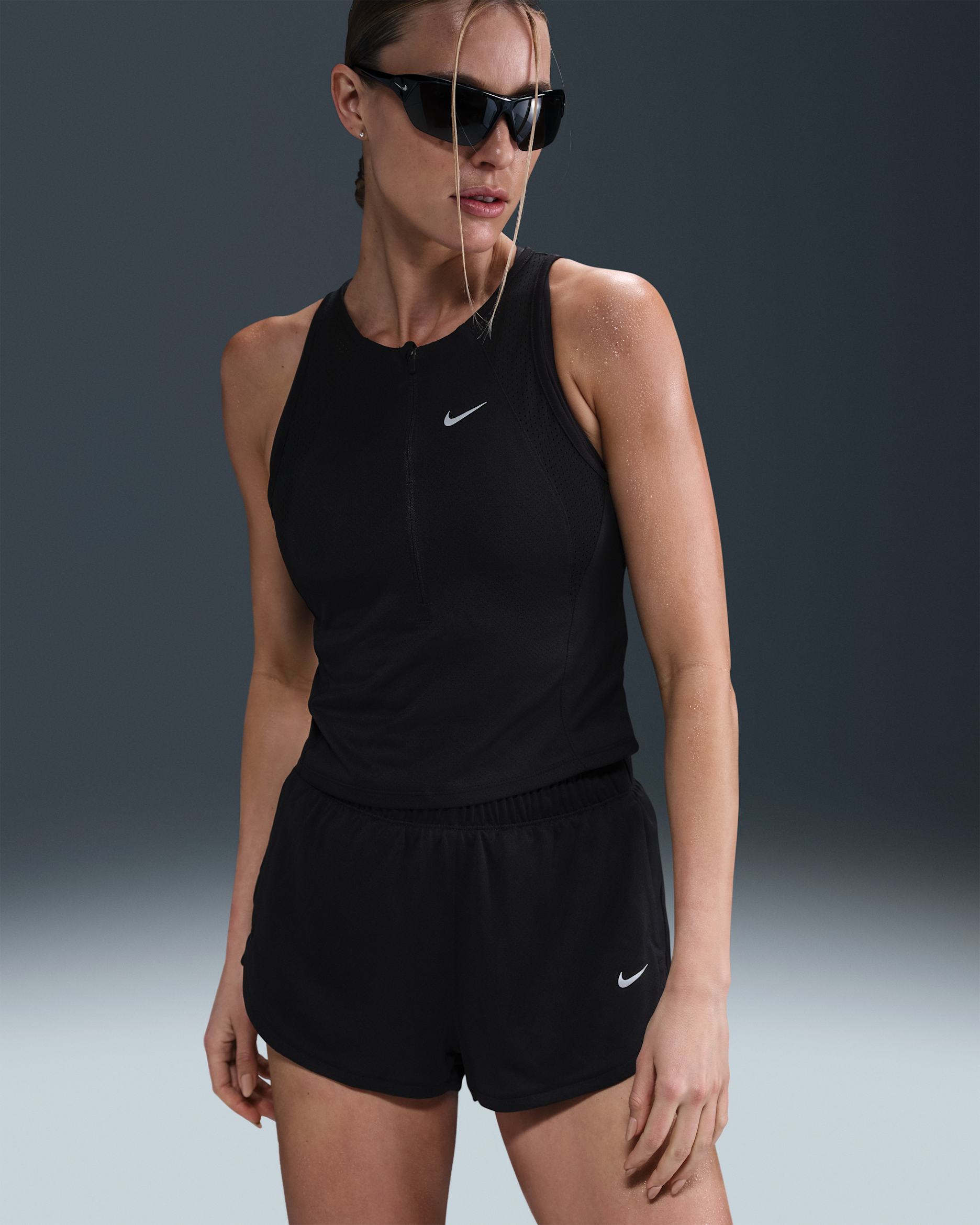 Nike Women's Dri-FIT Vest - Black/Black