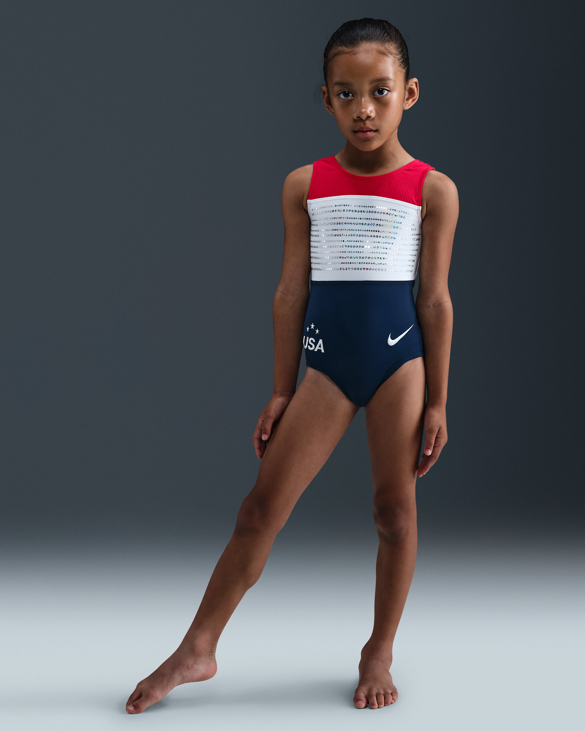 Leotardo Nike Gymnastics All-American Grit - Rojo