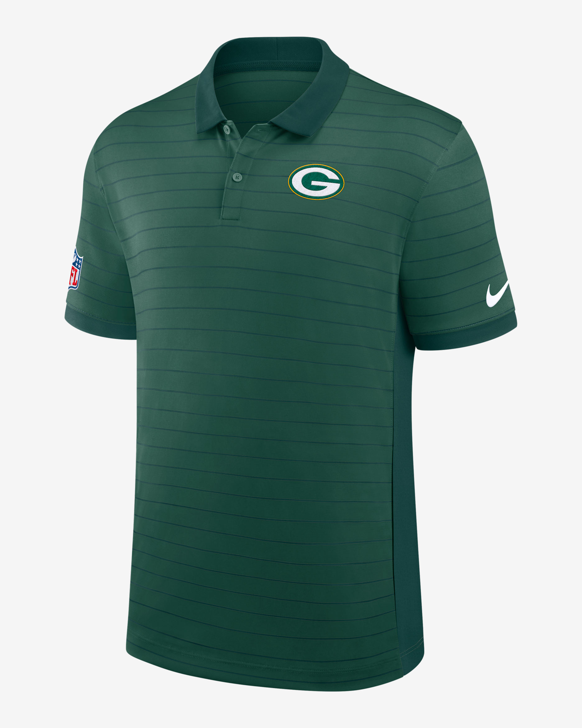Green Bay Packers Sideline Victory Stripe Men's Nike Dri-FIT NFL Polo - Green