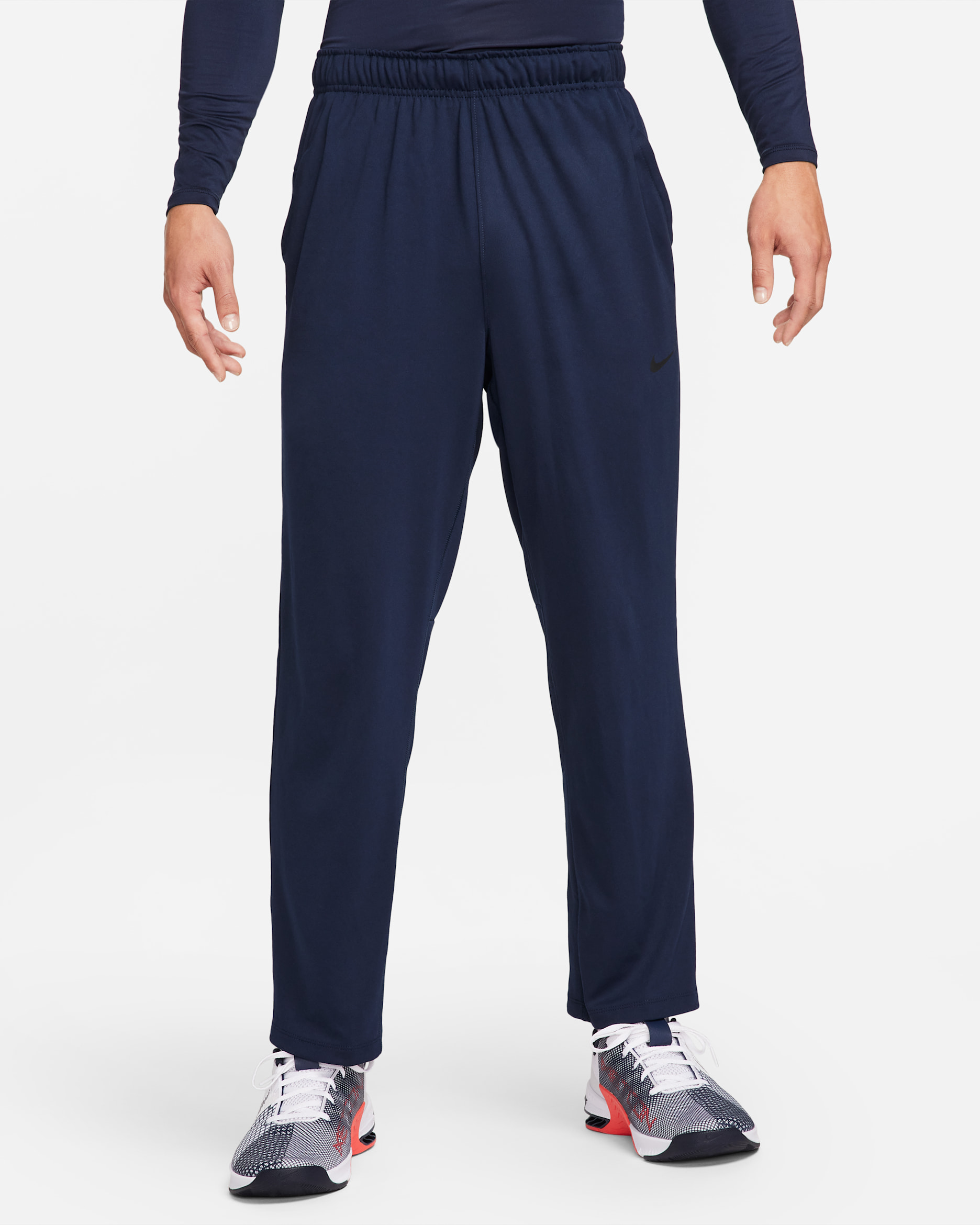 Nike Totality Men's Dri-FIT Open Hem Versatile Trousers - Obsidian/Black