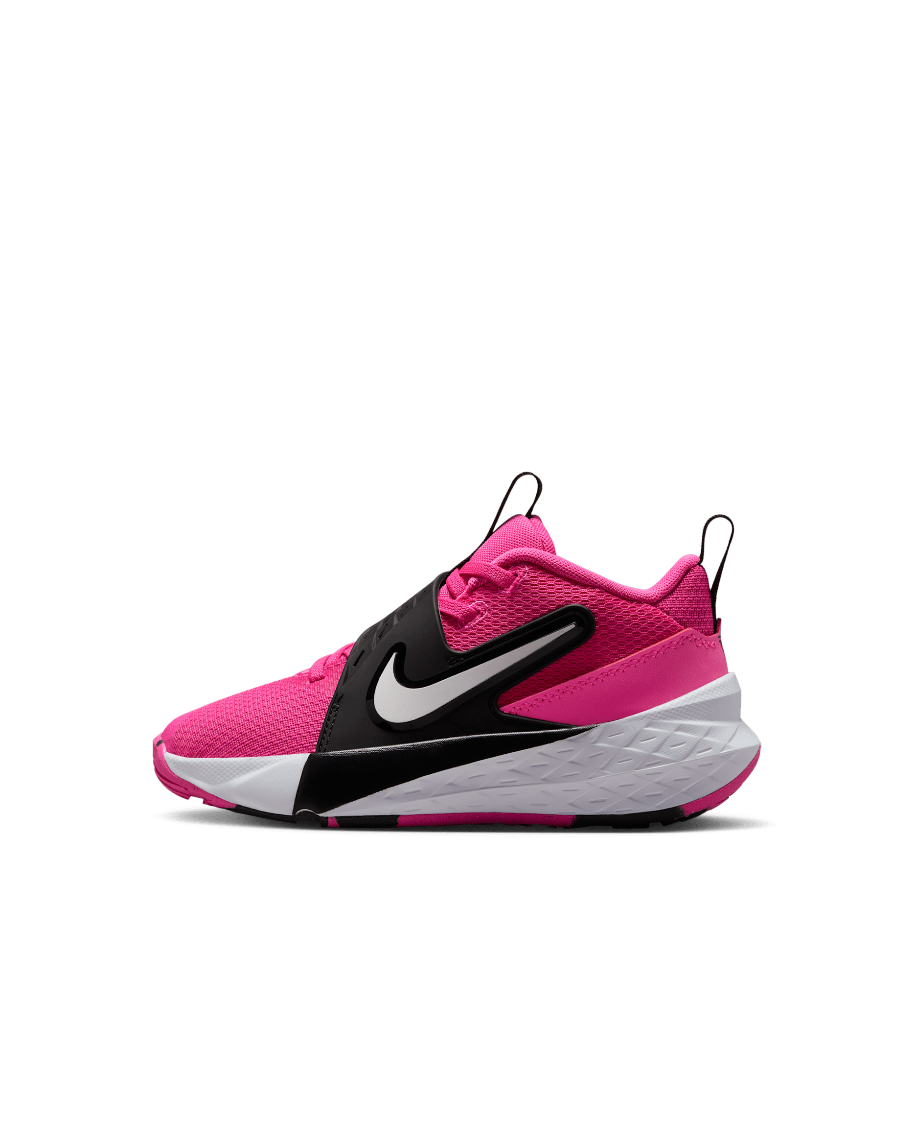 ナイキ チーム ハッスル D 12 リトルキッズシューズ - レーザーフューシャ/ブラック/ホワイト