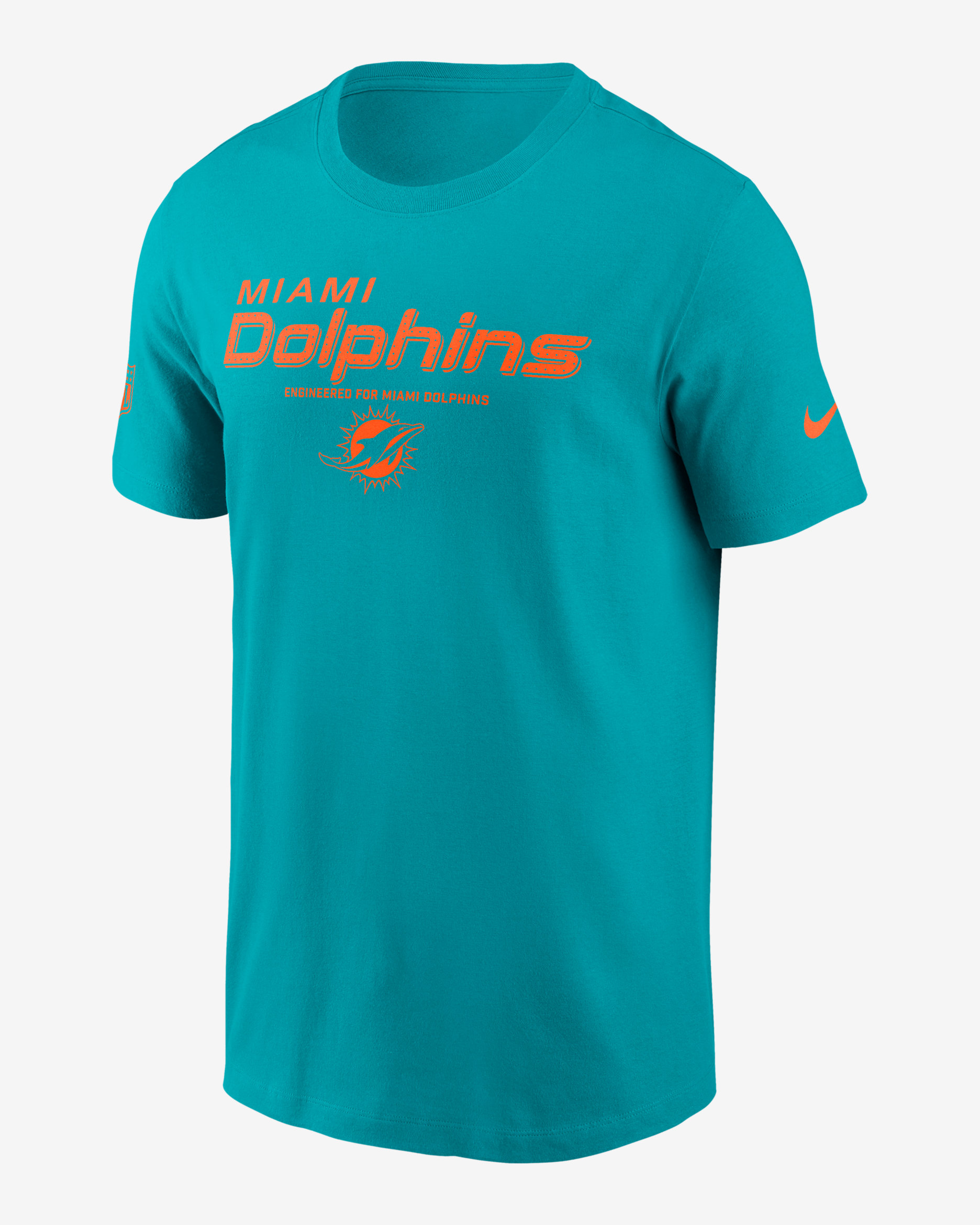 Miami Dolphins Sideline Team Issue Men's Nike Dri-FIT NFL T-Shirt - Aqua