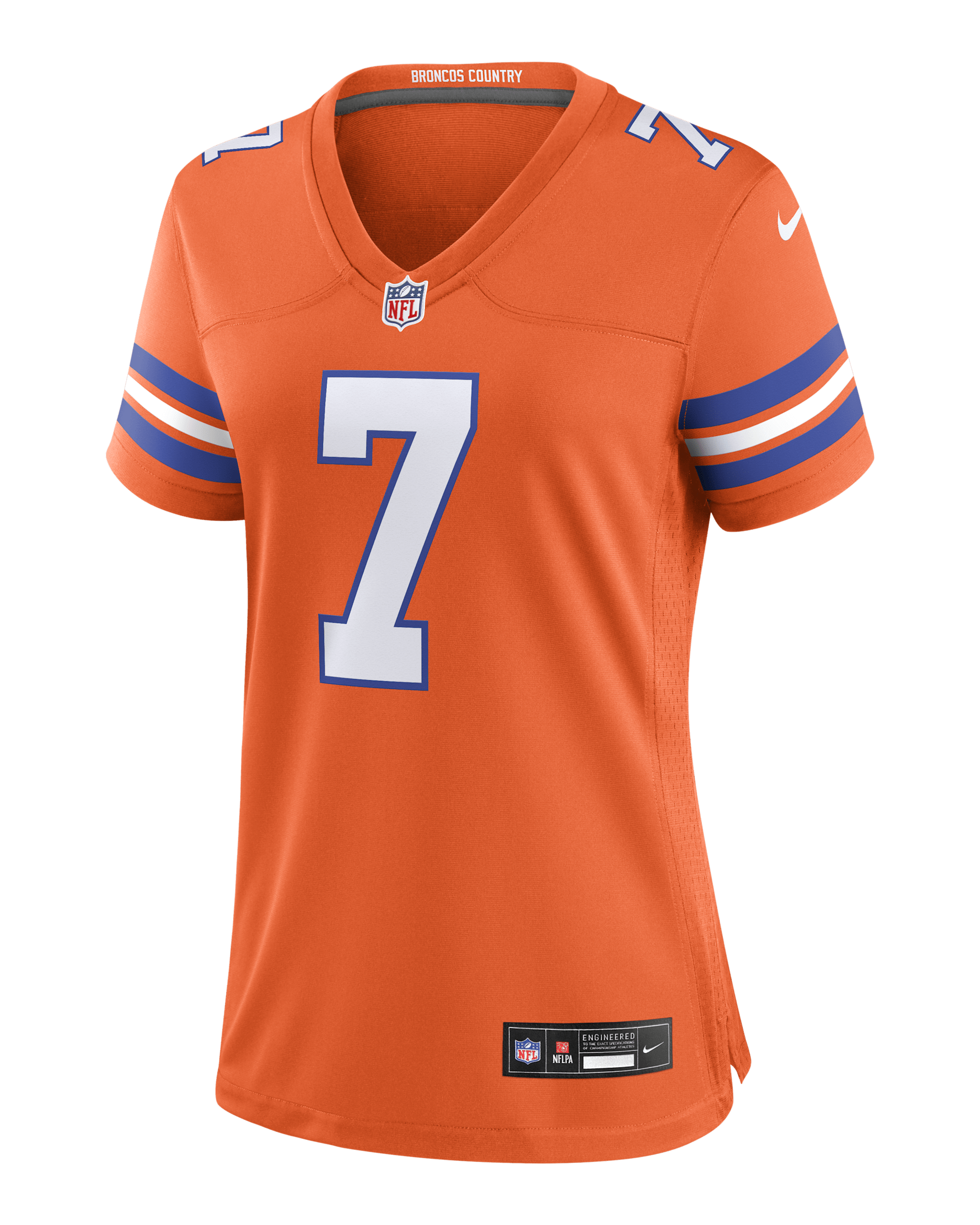 John Elway Denver Broncos Women's Nike NFL Game Football Jersey - Orange