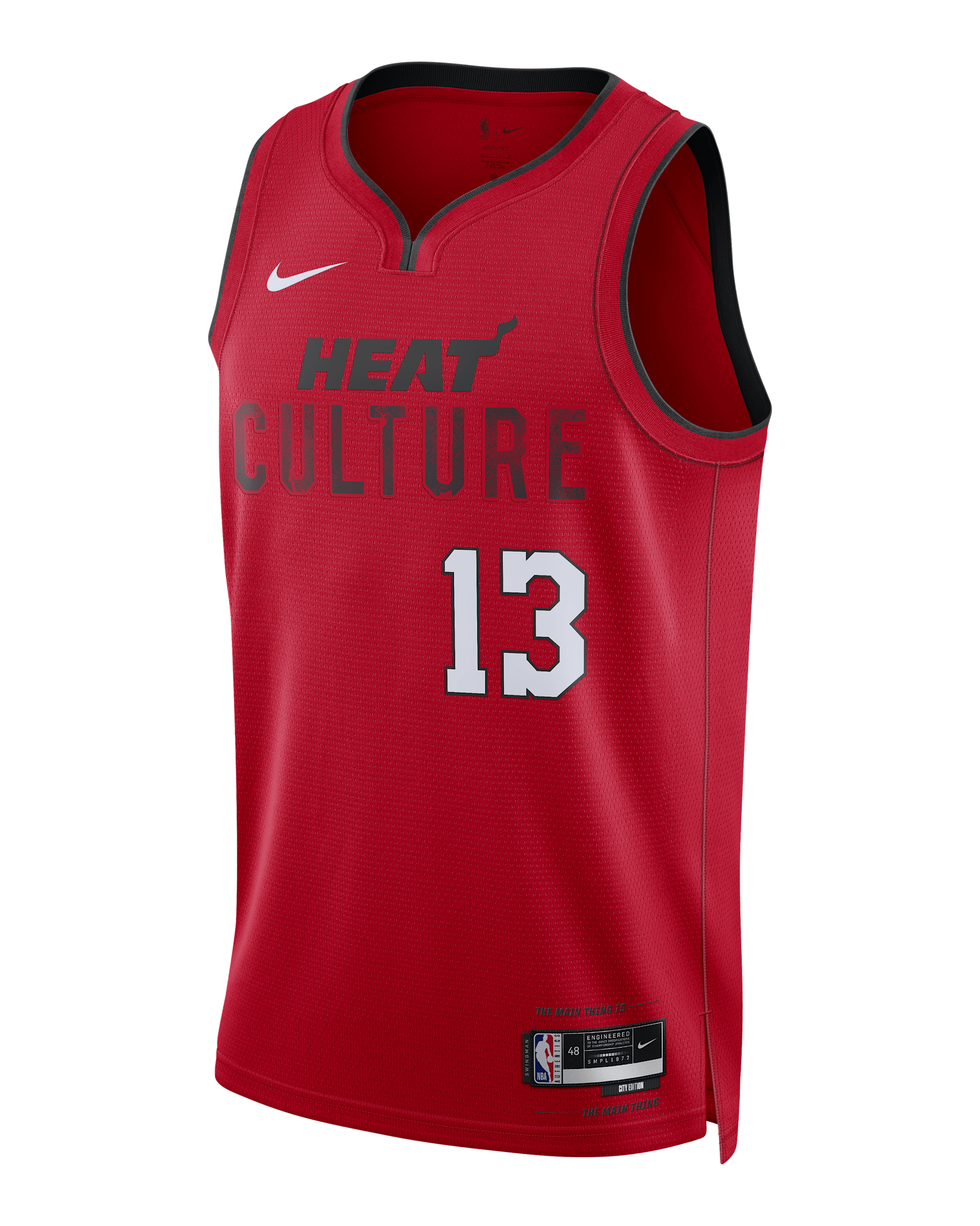 Bam Adebayo Miami Heat 2024/25 City Edition Men's Nike Dri-FIT NBA Swingman Jersey - University Red
