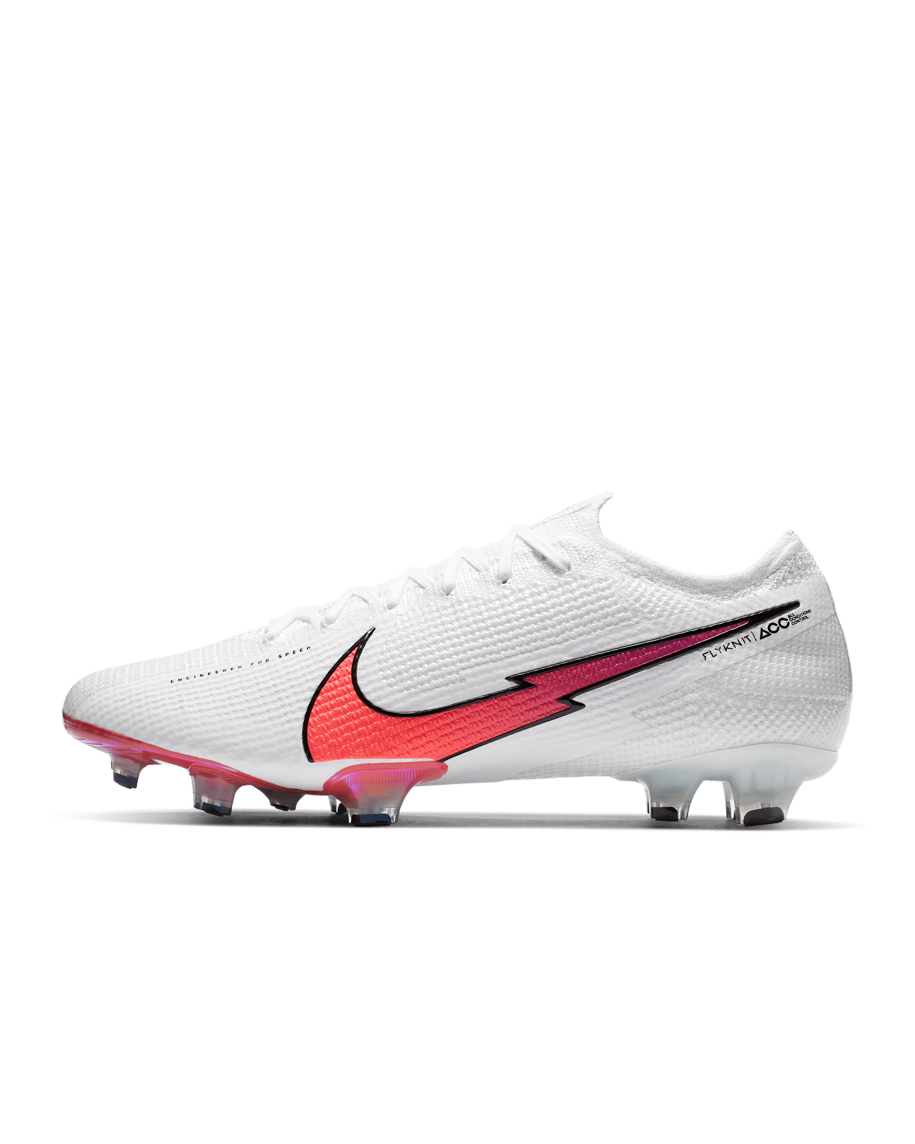 Nike Mercurial Vapor 13 Elite FG Firm-Ground Football Boot - White/Hyper Jade/Flash Crimson