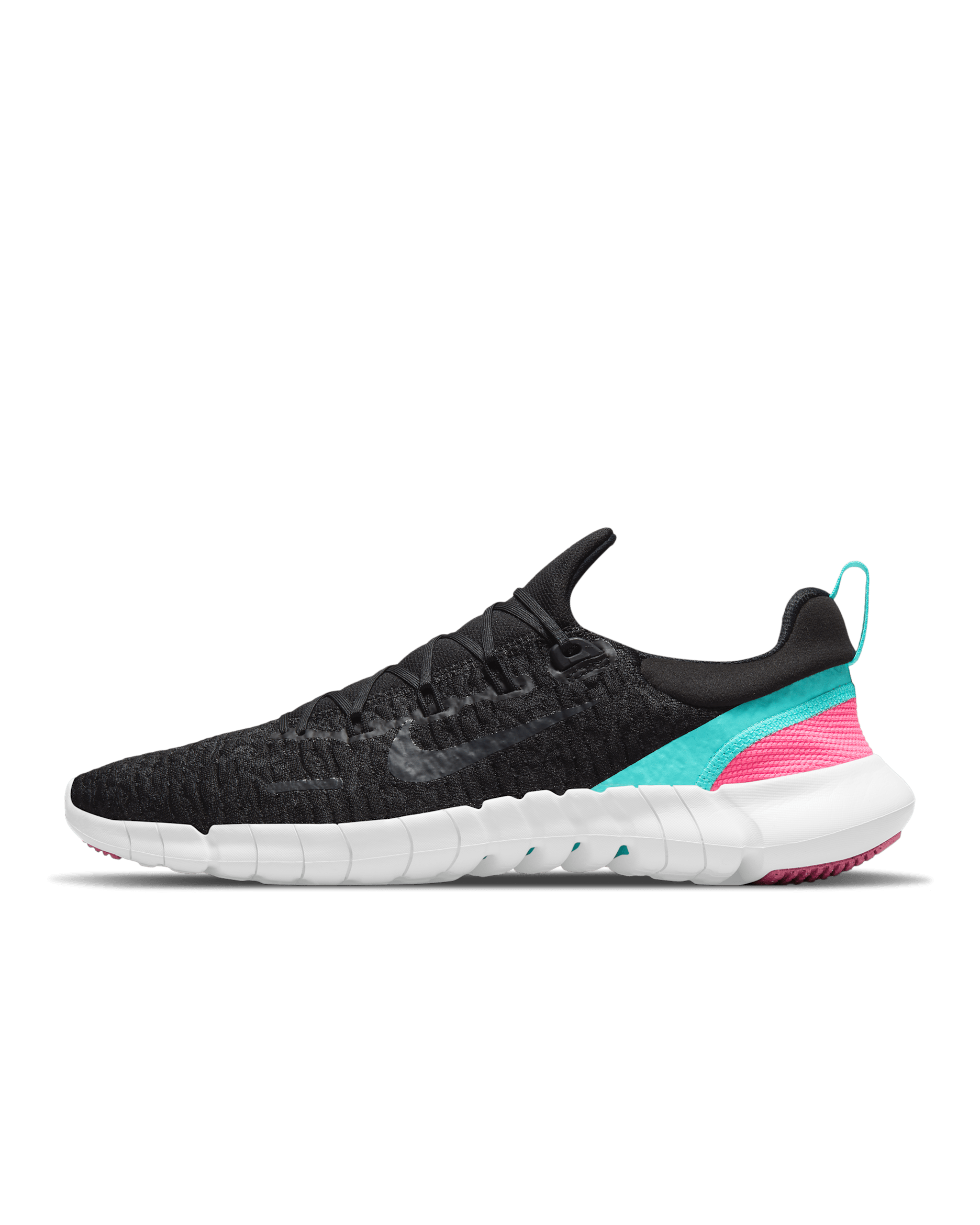 Nike Free Run 5.0 Men's Road Running Shoes - Black/Dynamic Turquoise/Anthracite