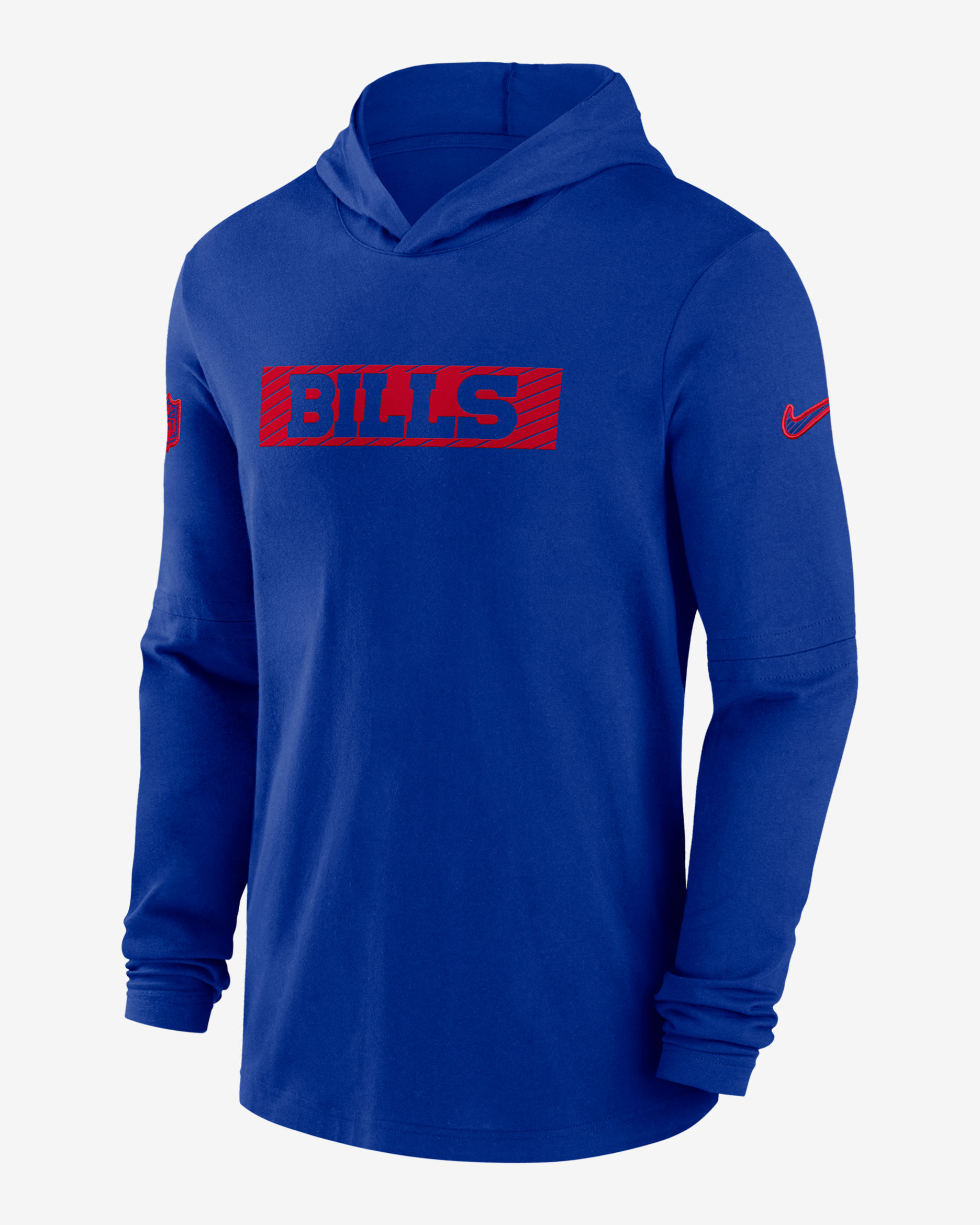 Buffalo Bills Sideline Men's Nike Dri-FIT NFL Long-Sleeve Hooded Top - Royal