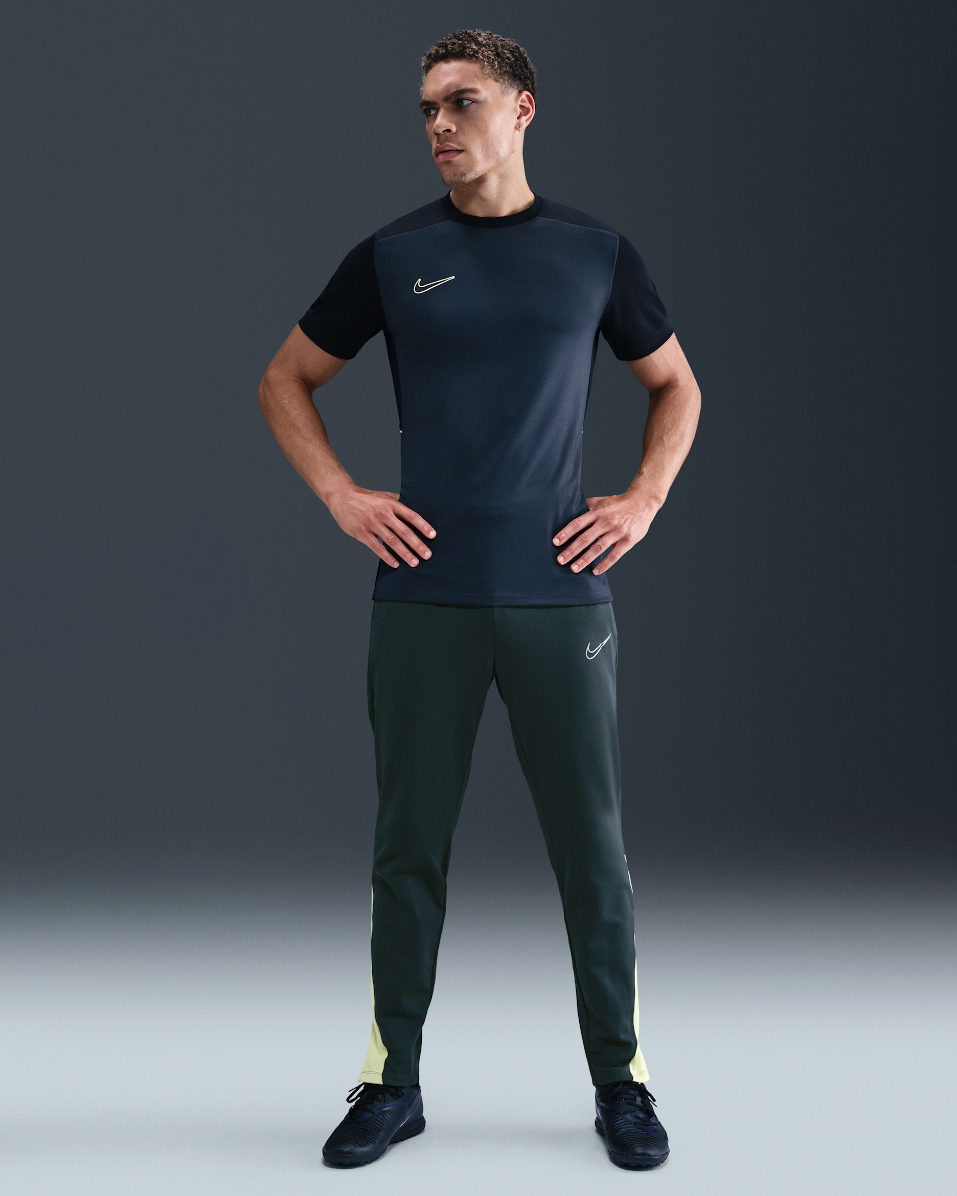 Nike Academy Winter Warrior Men's Therma-FIT Soccer Pants - Seaweed/Limelight