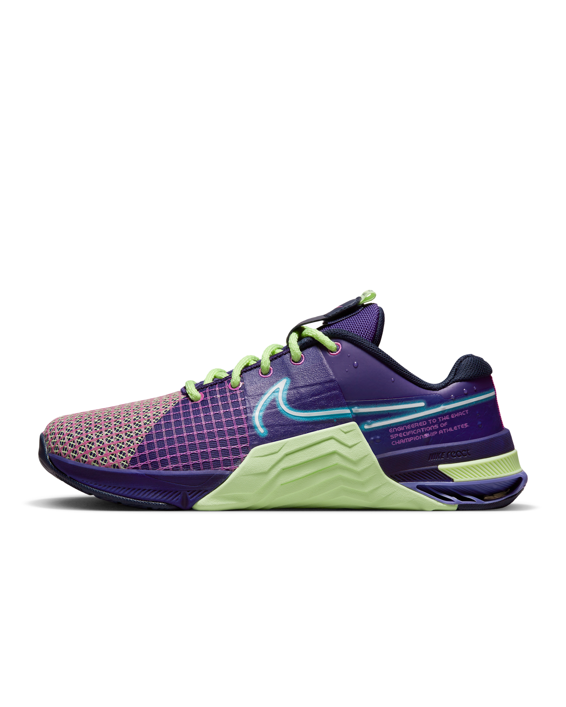 Nike Metcon 8 AMP Women's Training Shoes - Deep Purple/Barely Volt/Blackened Blue/Baltic Blue