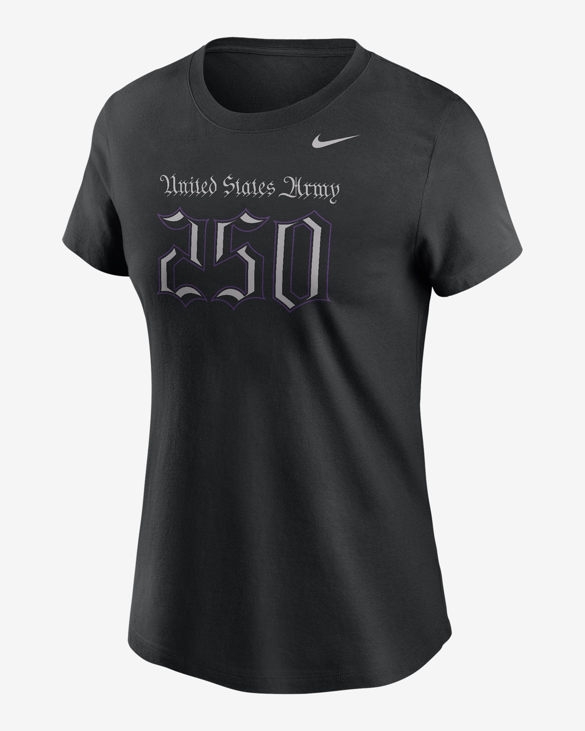 Army Rivalry 250th Anniversary Women's Nike College T-Shirt - Black