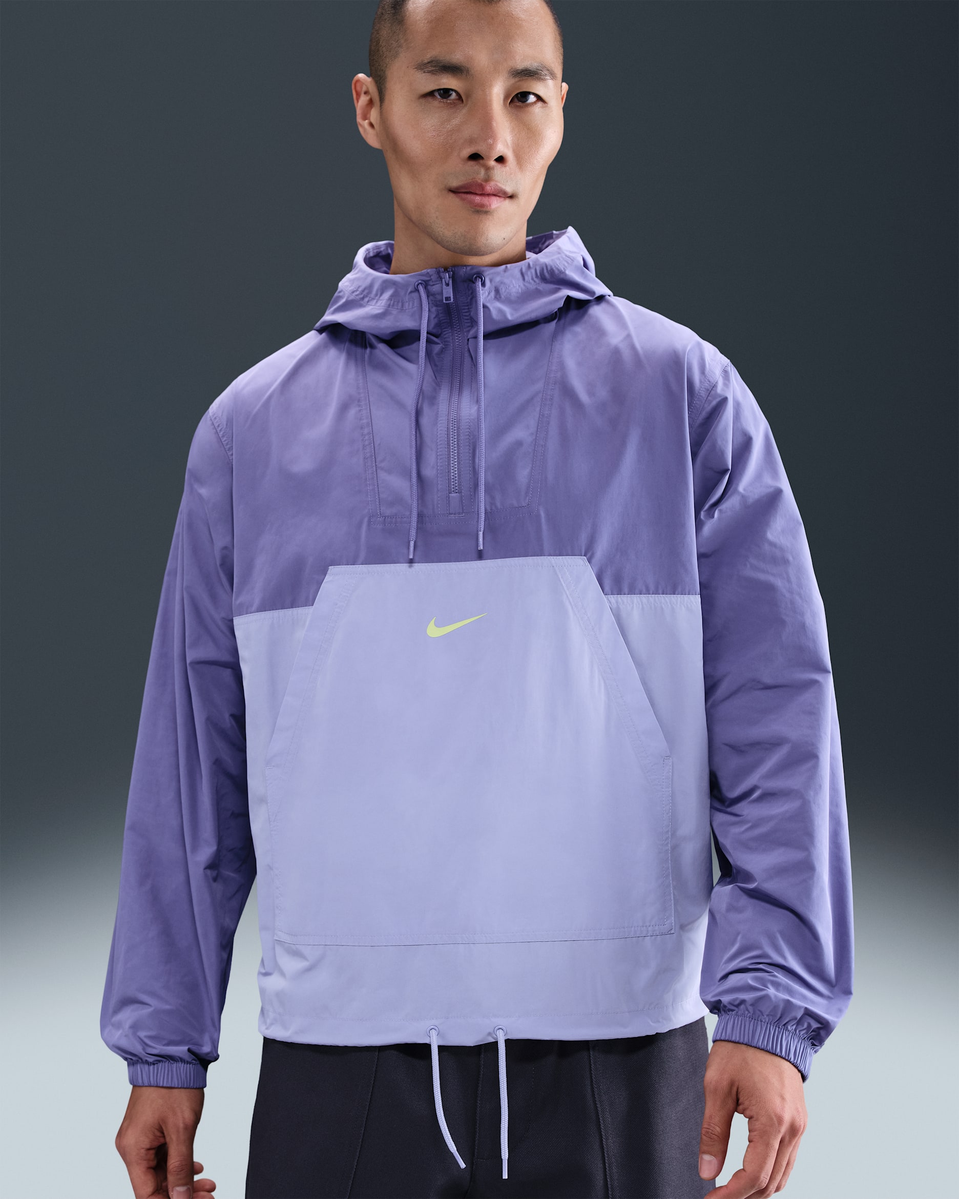Nike Club Men's Jacket - Dusty Amethyst/Purple Dawn/Light Lemon Twist
