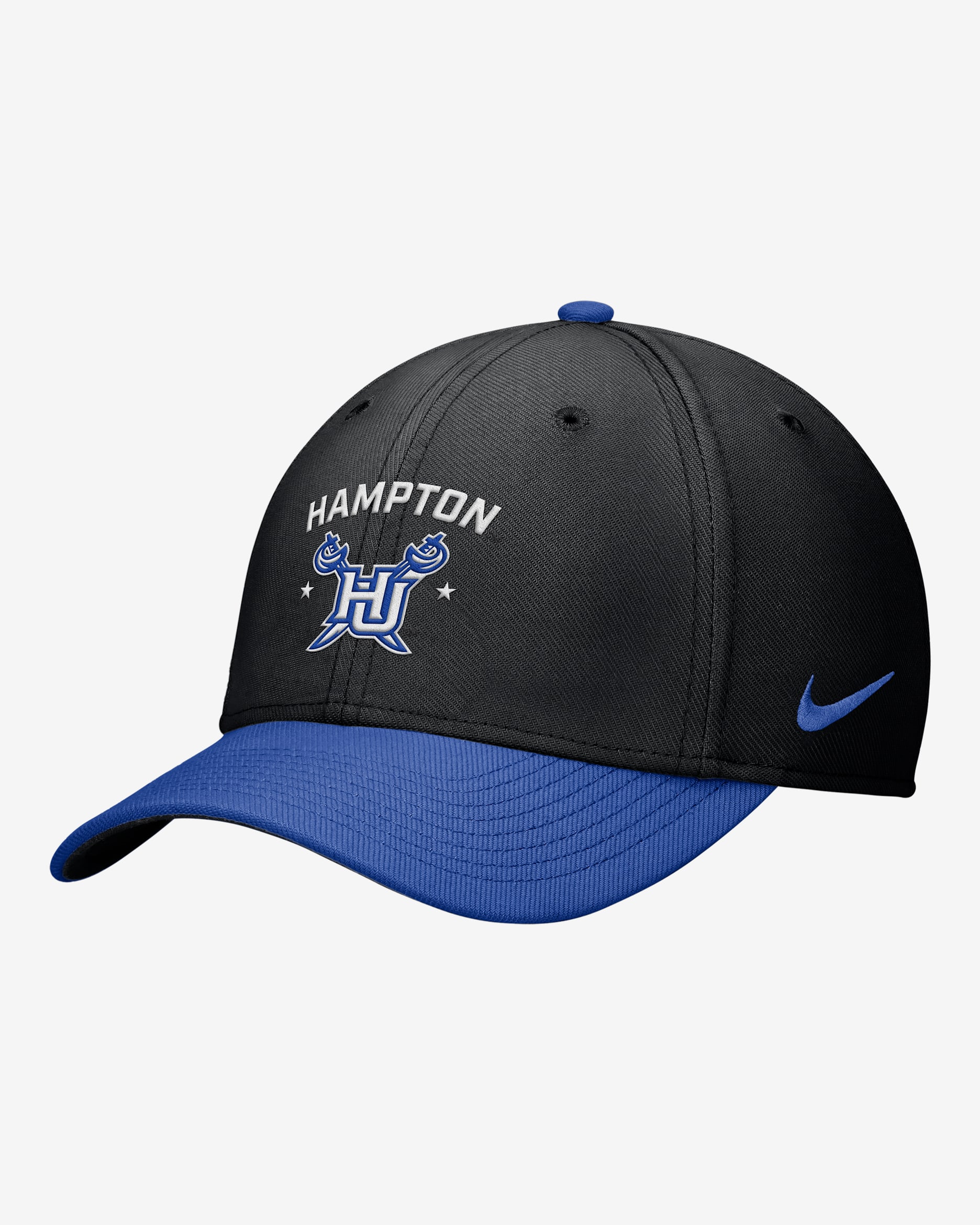 Nike Rise College (Hampton University) Dri-FIT SwooshFlex Cap - Black