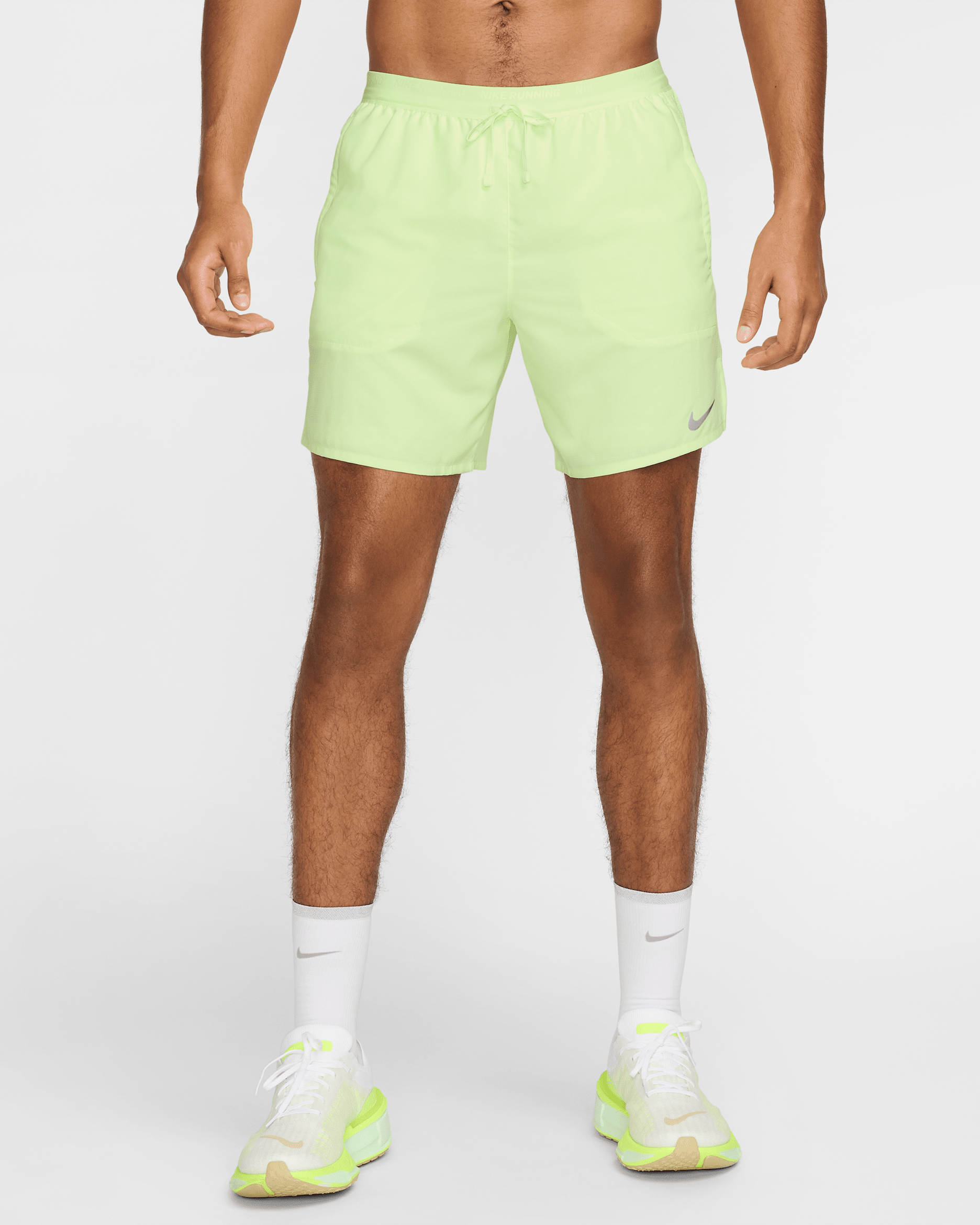 Nike Stride Men's Dri-FIT 7" 2-in-1 Running Shorts - Barely Volt/Barely Volt/Barely Volt