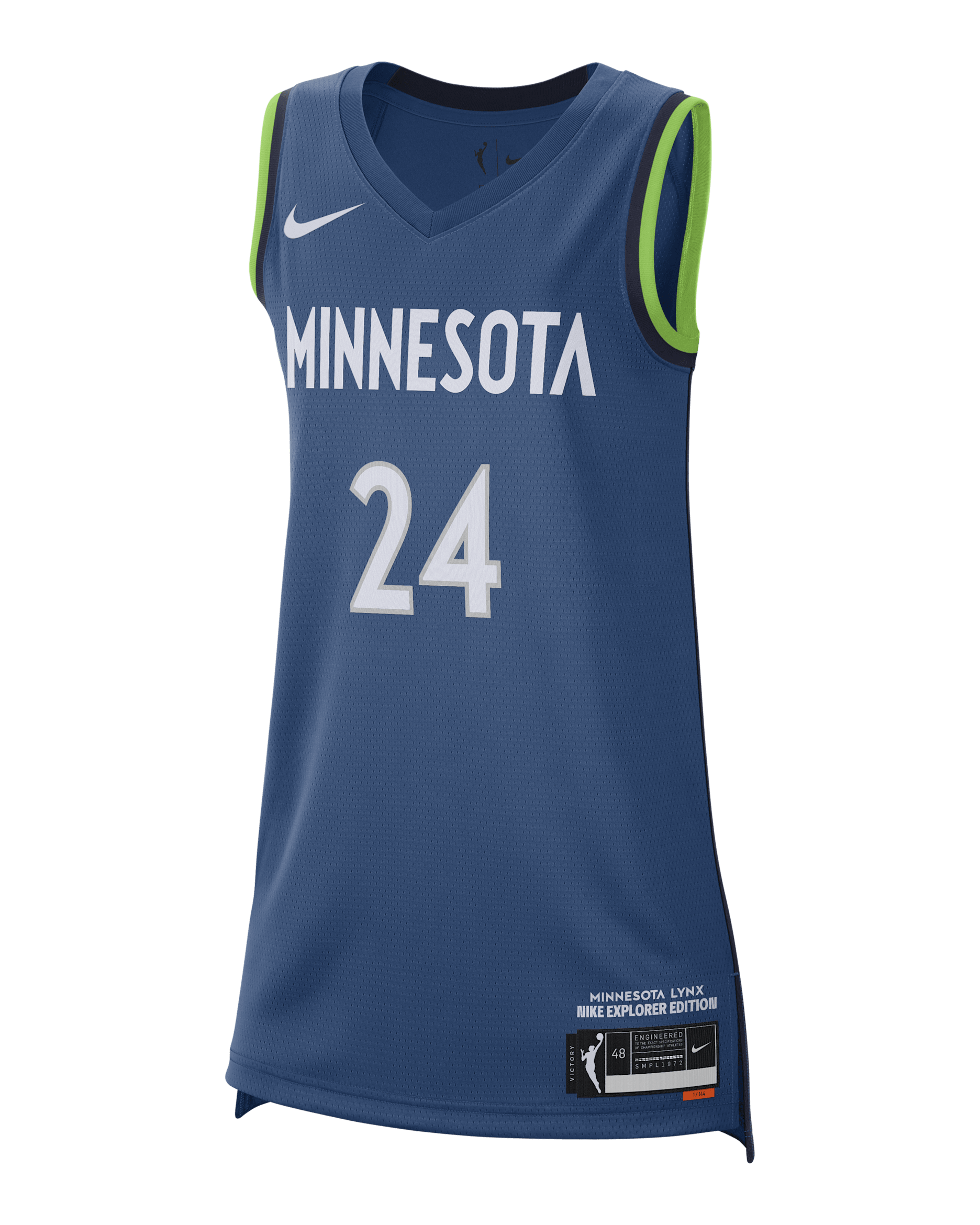 Jersey Nike Dri-FIT de la WNBA Victory Minnesota Lynx Explorer Edition - Azul cancha/Azul marino universitario
