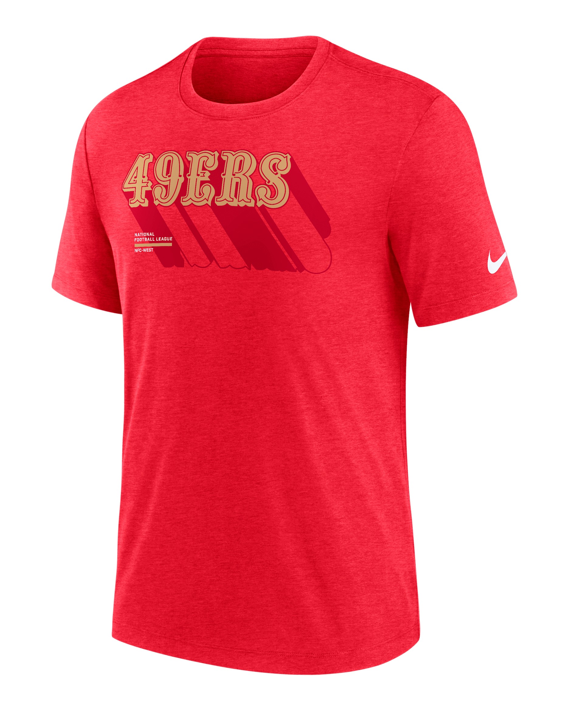 Playera Nike de la NFL para hombre San Francisco 49ers Long Pass - Escarlata
