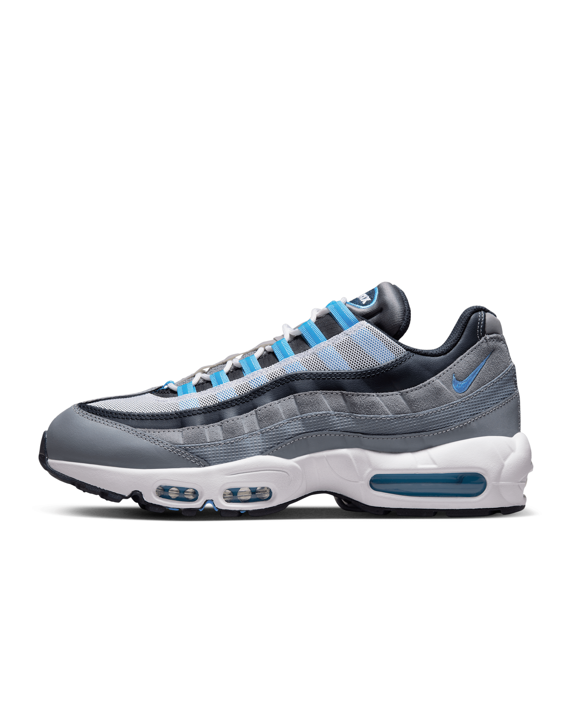 Nike Air Max 95 Men's Shoes - Cool Grey/Dark Obsidian/White/University Blue