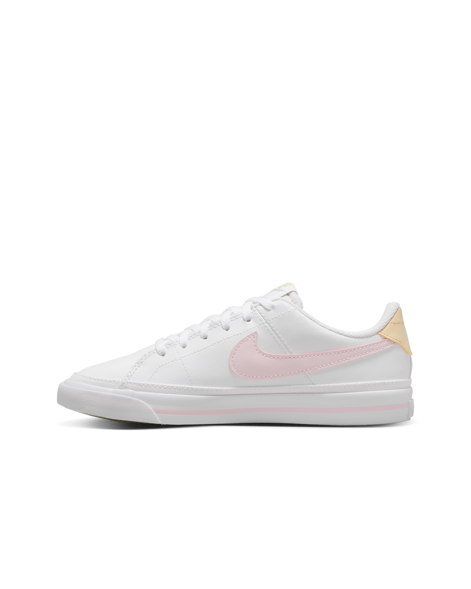 Nike Court Legacy 大童鞋款 - 白色/Sesame/Honeydew/Pink Foam