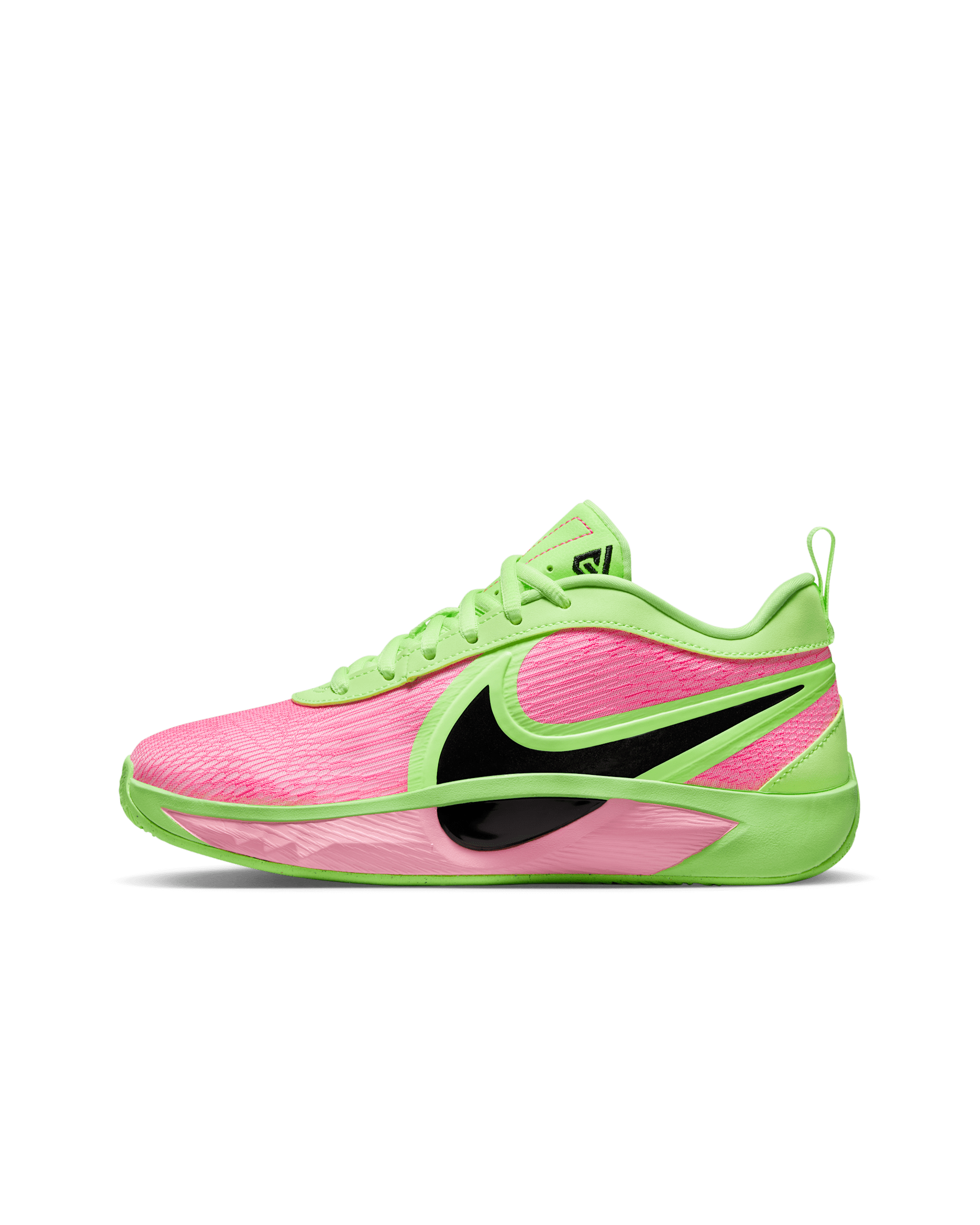 Giannis Freak 6 Big Kids' Basketball Shoes - Lime Blast/Hyper Pink/Iron Grey
