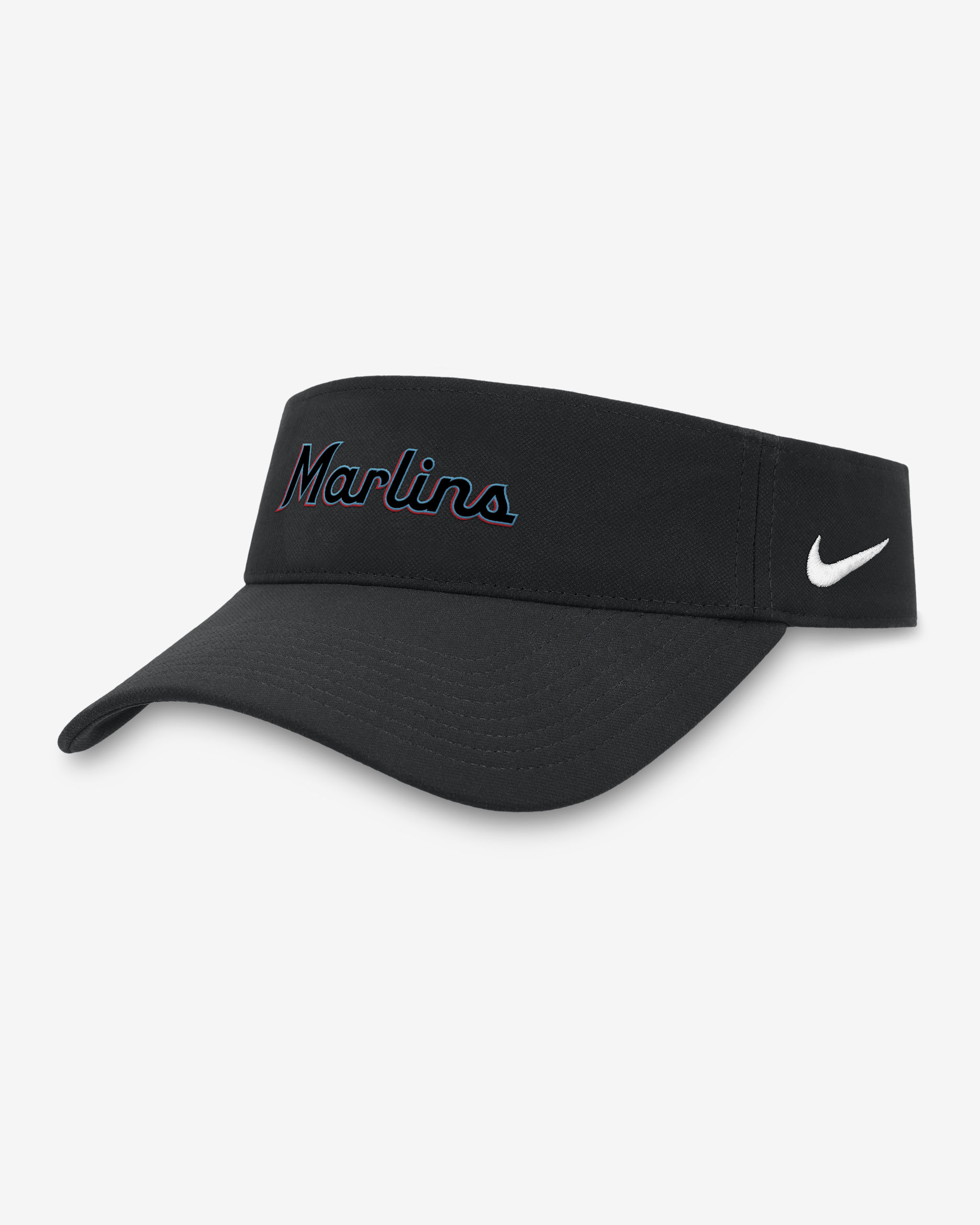 Miami Marlins Wordmark Men's Nike Dri-FIT MLB Visor - Black