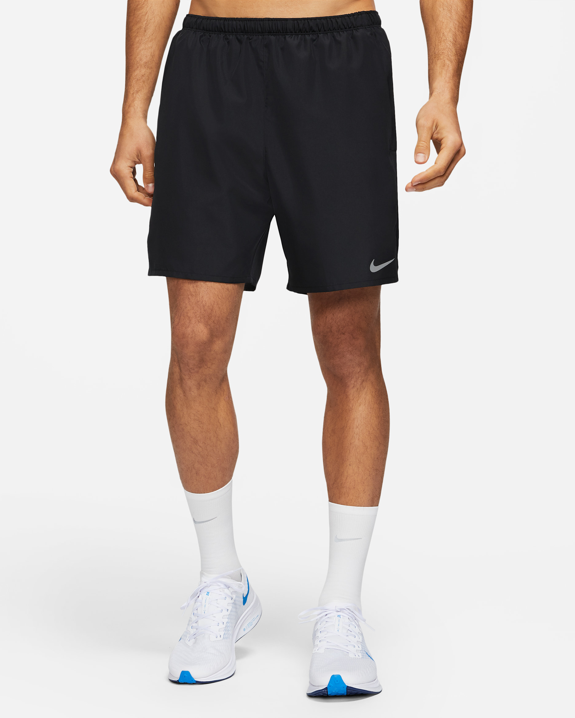 Shorts de running 2 en 1 para hombre Nike Challenger - Negro