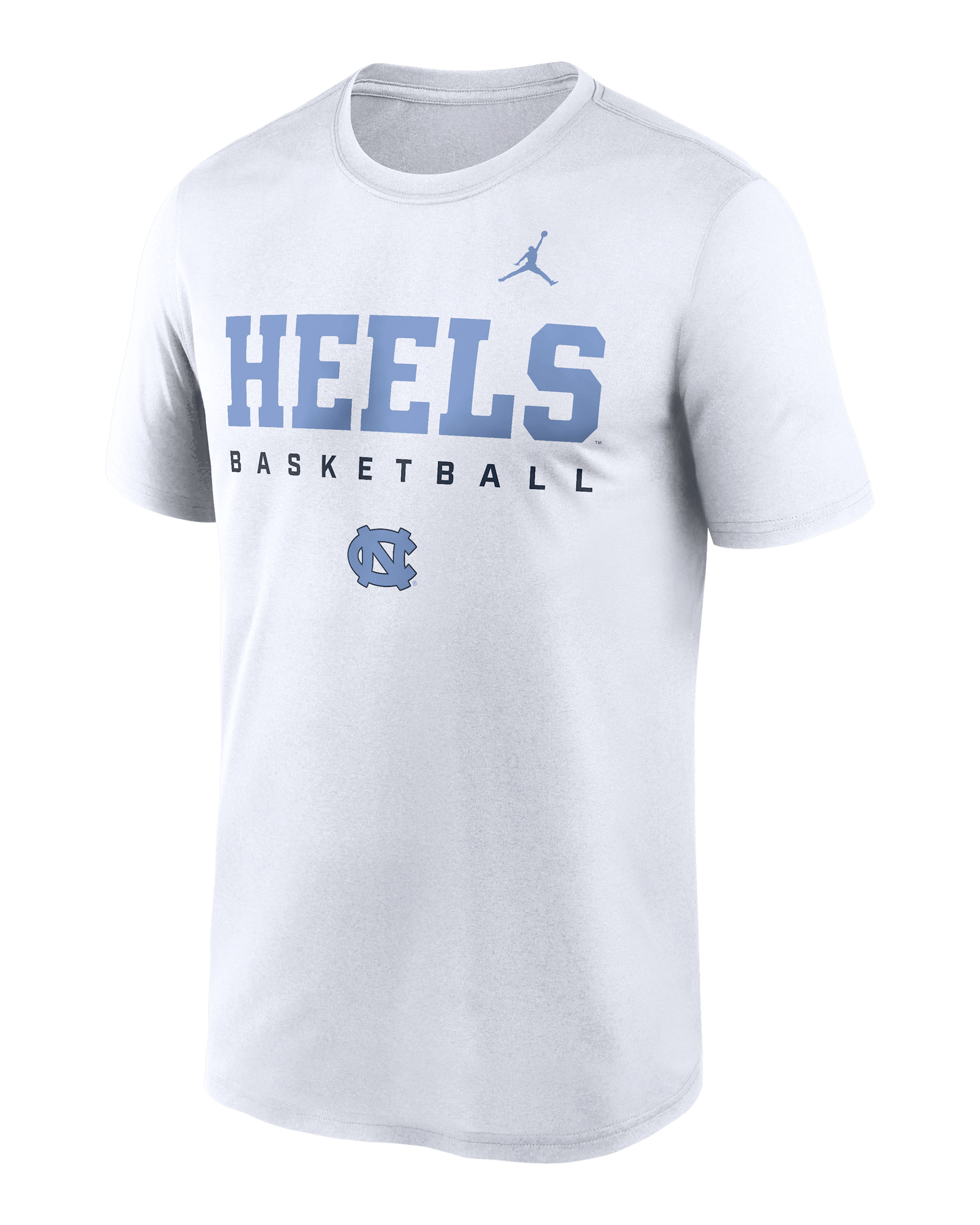 North Carolina Courtside Basketball Legend Men's Jordan Brand Dri-FIT College T-Shirt - White