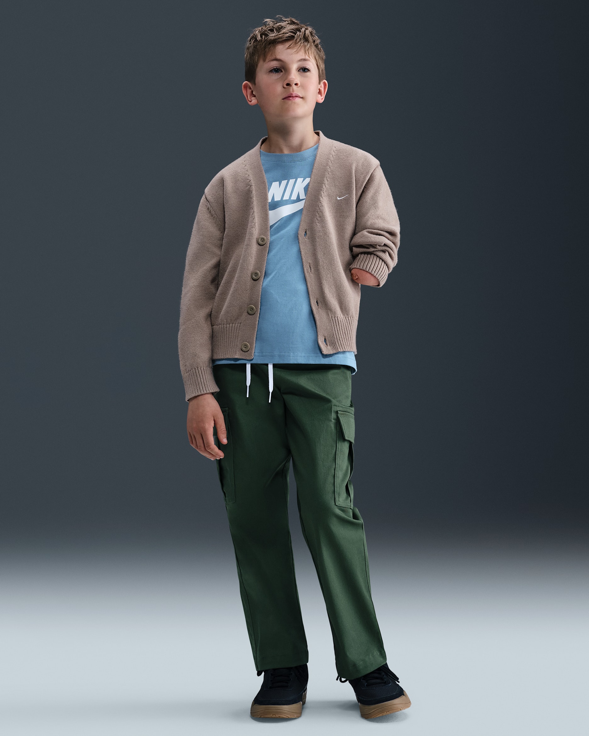 Nike SB Big Kid's Cargo Skate Pants - Fir/Fir