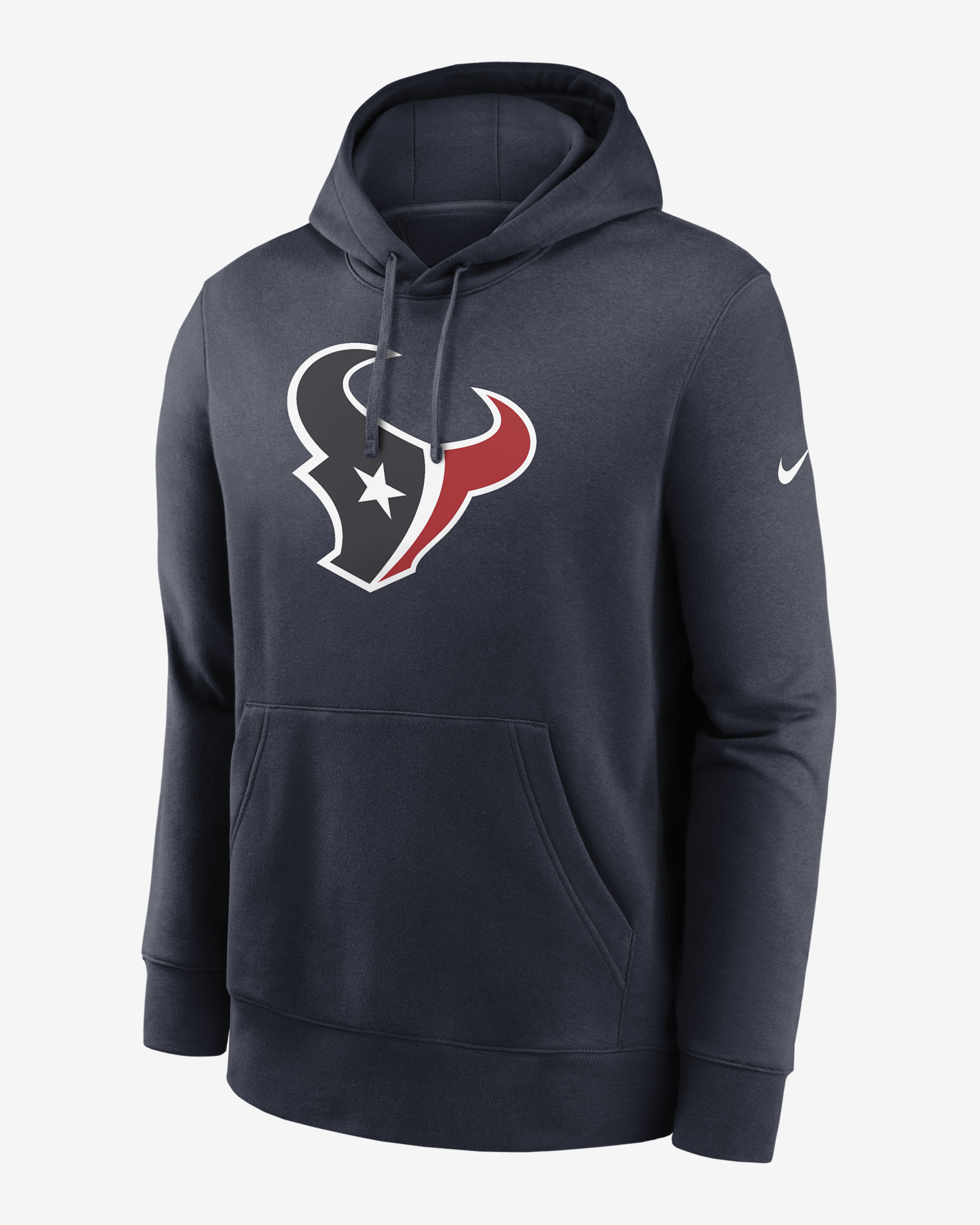 Sudadera con gorro sin cierre Nike de la NFL para hombre Houston Texans Rewind Club Logo - Negro