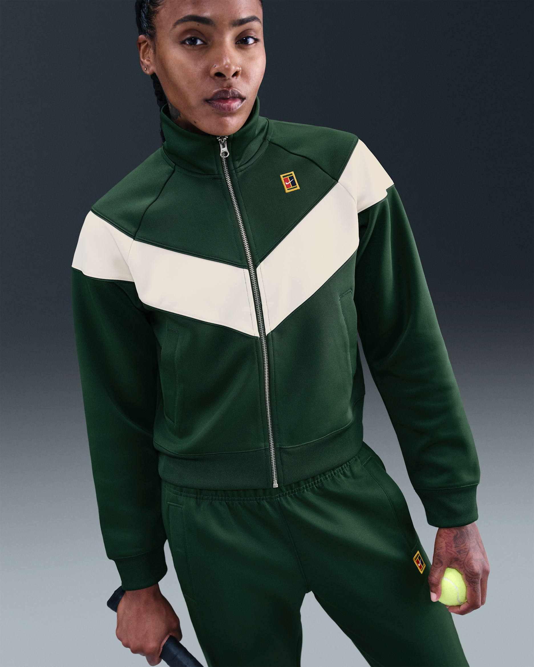 NikeCourt Heritage Windrunner Jaqueta de tennis - Dona - Fir