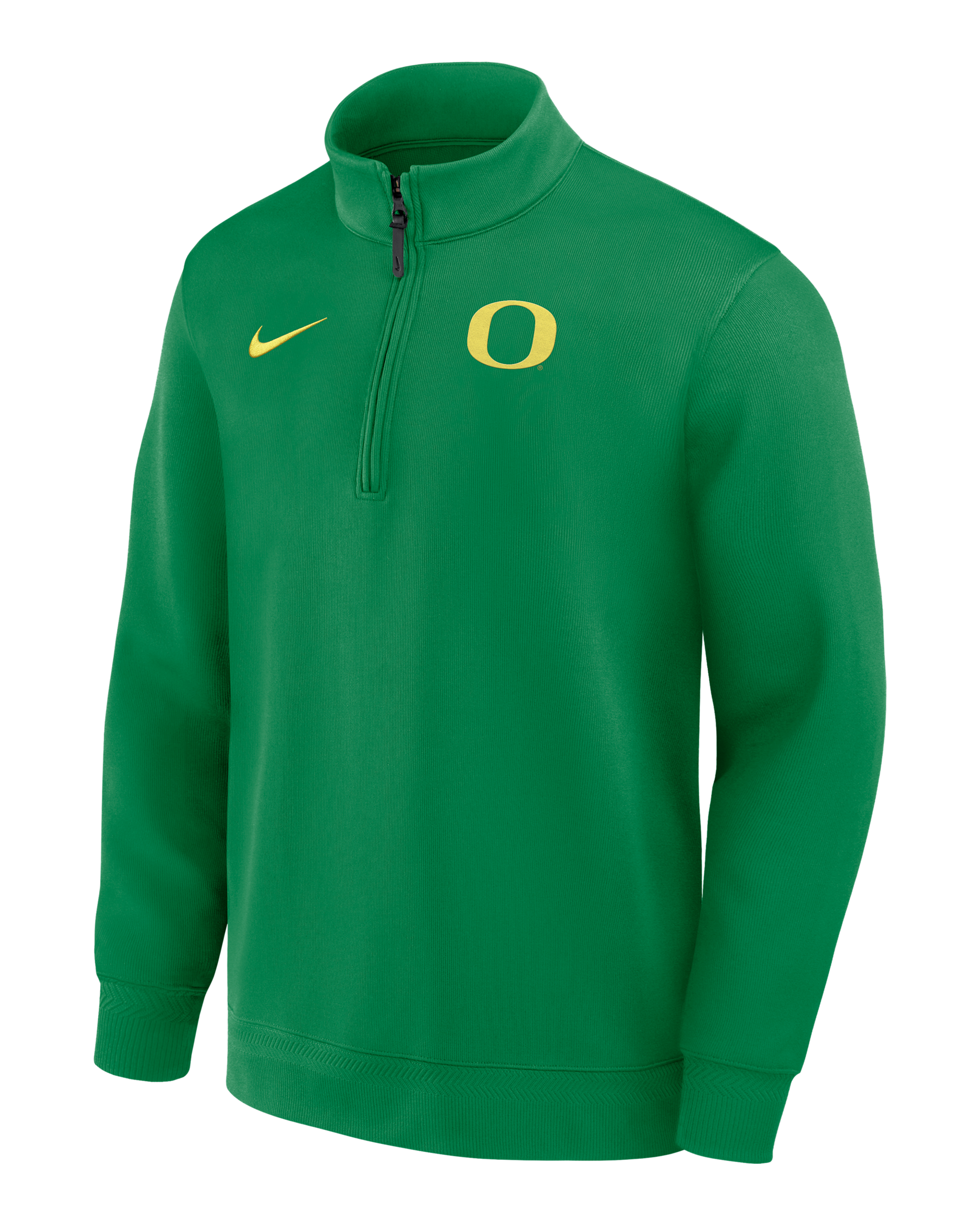 Playera de manga larga universitaria Nike Dri-FIT de medio cierre para hombre Oregon Coaches - Verde