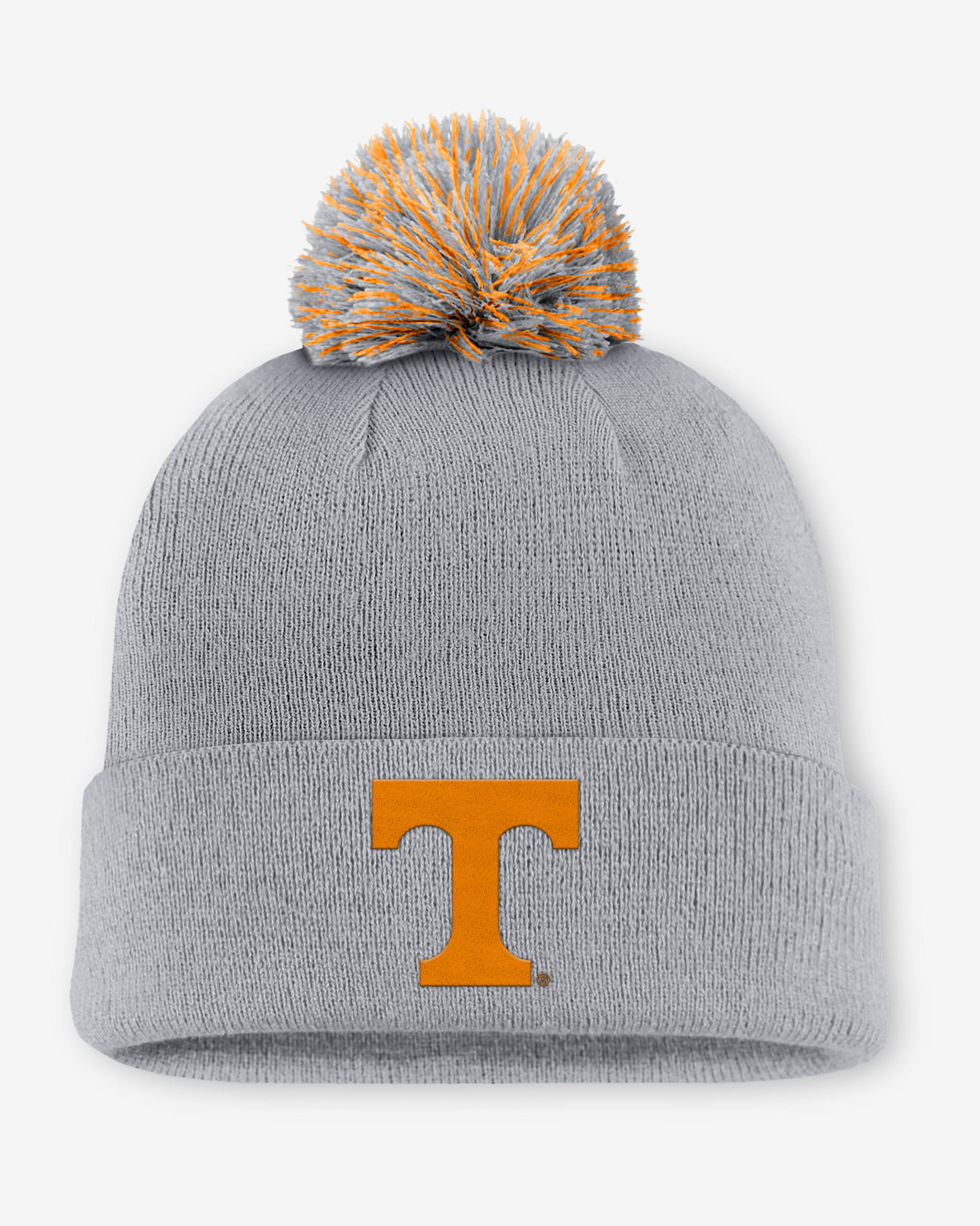 Tennessee Primetime Campus Toned Men's Nike College Cuffed Pom Beanie - Grey