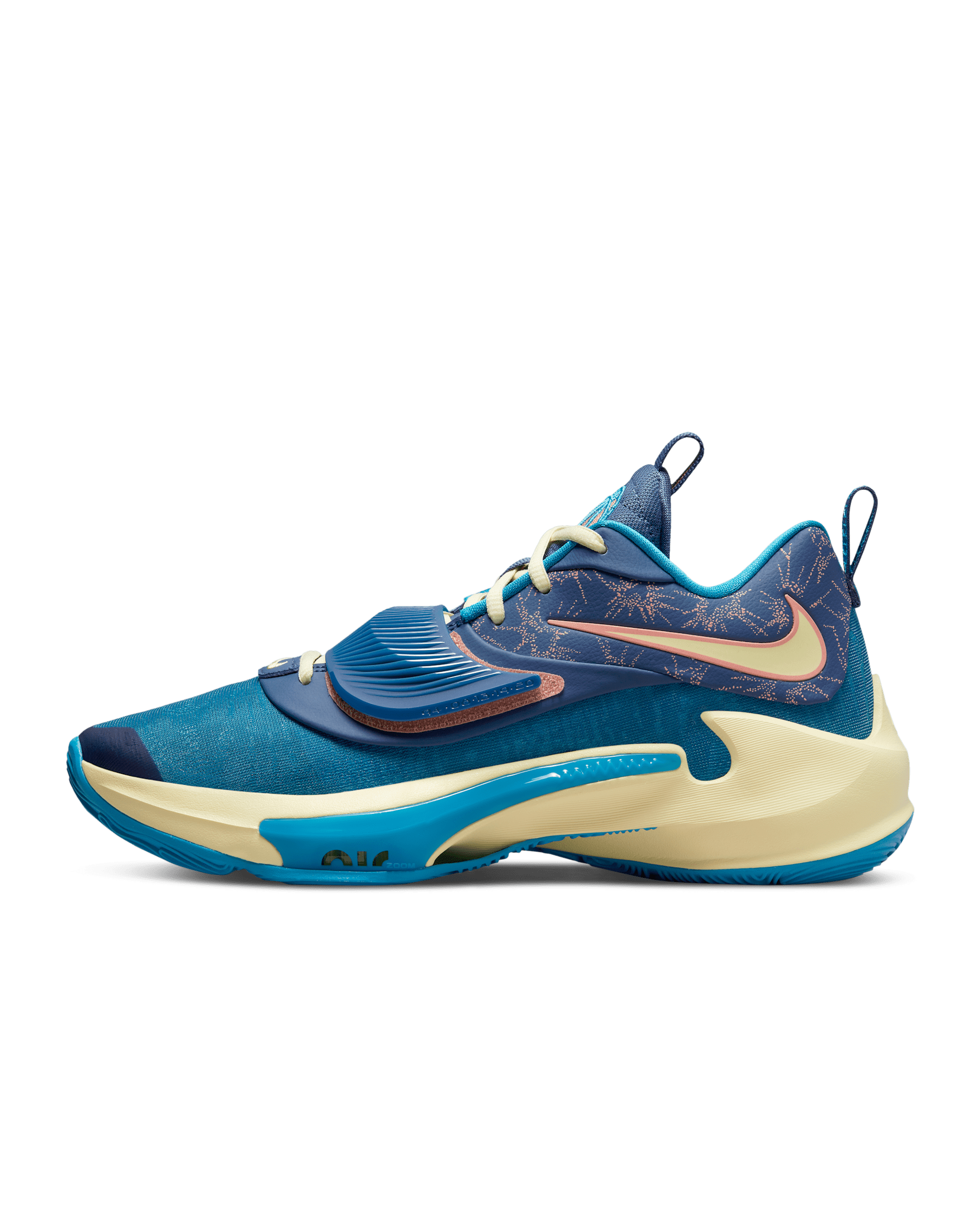 Freak 3 Basketball Shoes - Multi-Colour/Laser Blue/Crimson Bliss/Citron Tint