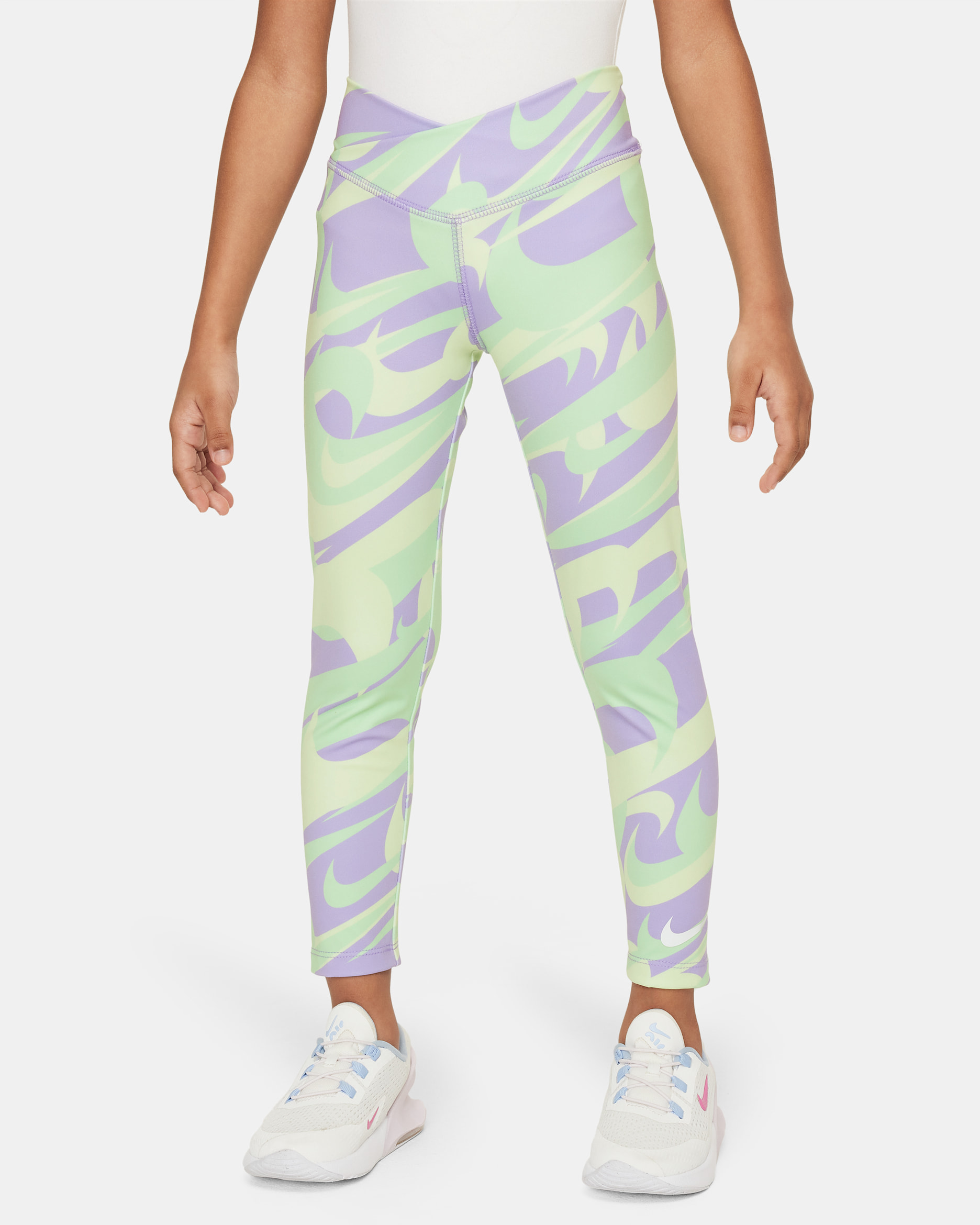 Nike Dri-FIT Prep in Your Step Younger Kids' Leggings - Hydrangeas
