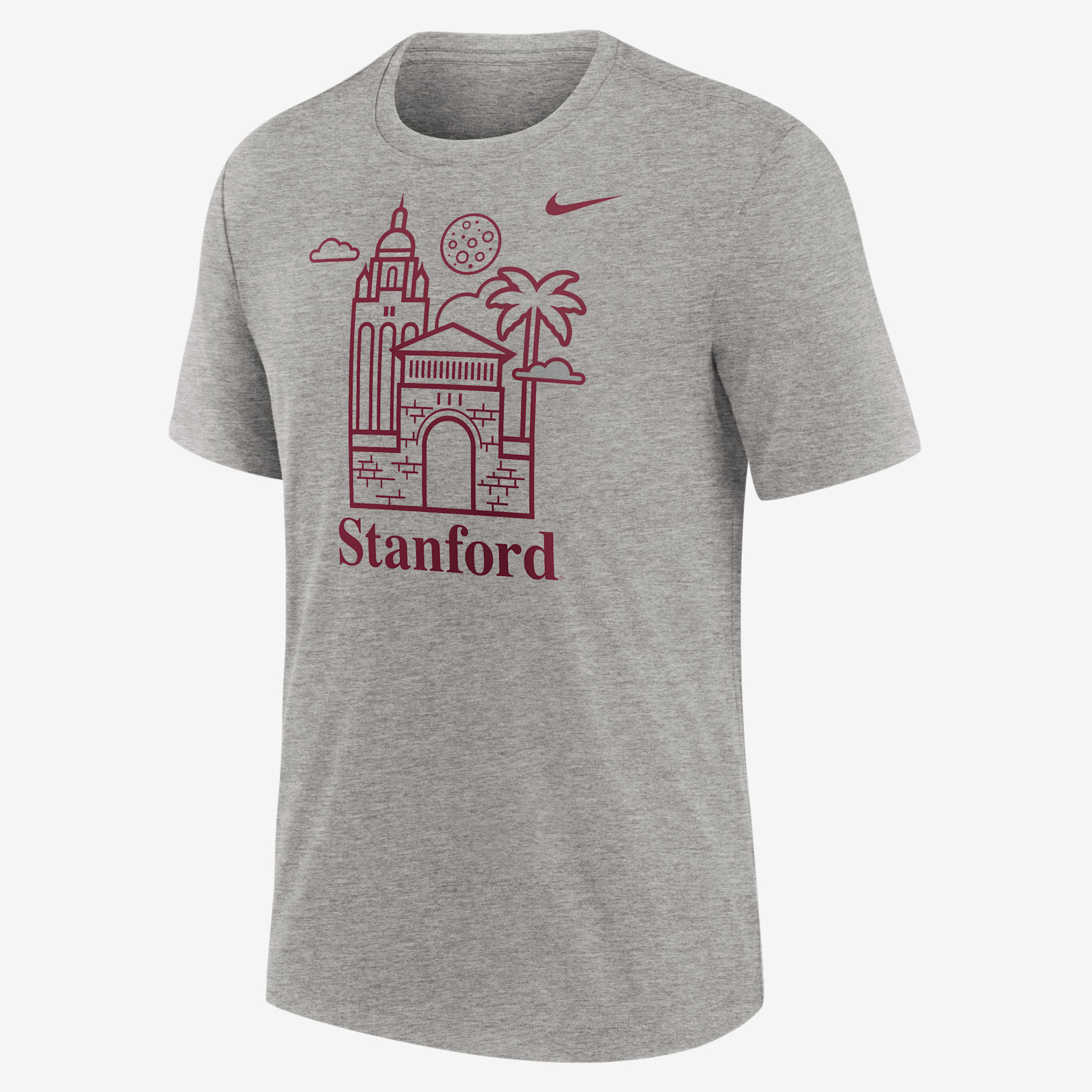 Stanford Cardinal Local Campus Time Honored Tradition Men's Nike College T-Shirt - Dark Grey Heather