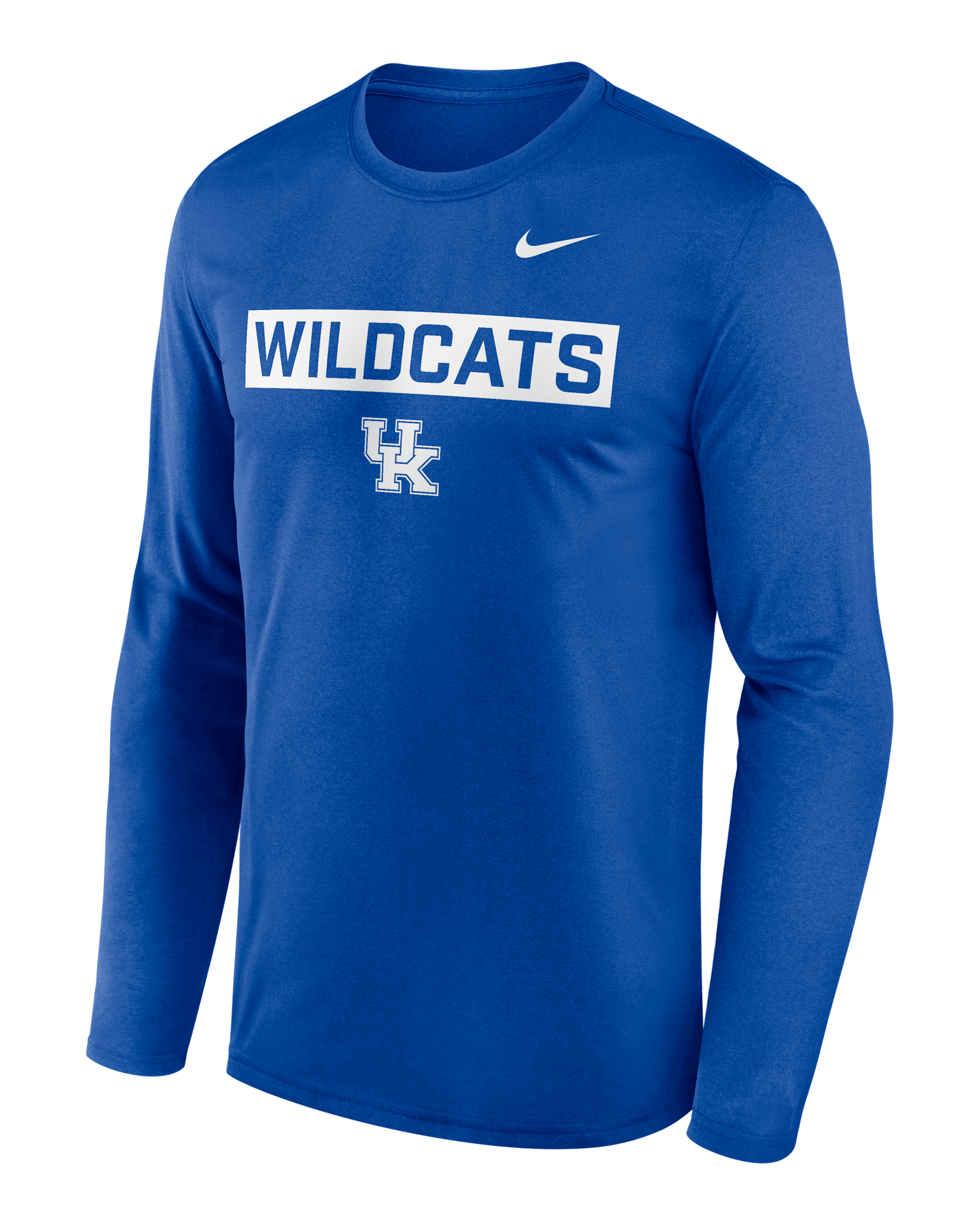 Playera de manga larga universitaria Nike Dri-FIT para hombre Kentucky Primetime Legend 2-Hit - Royal