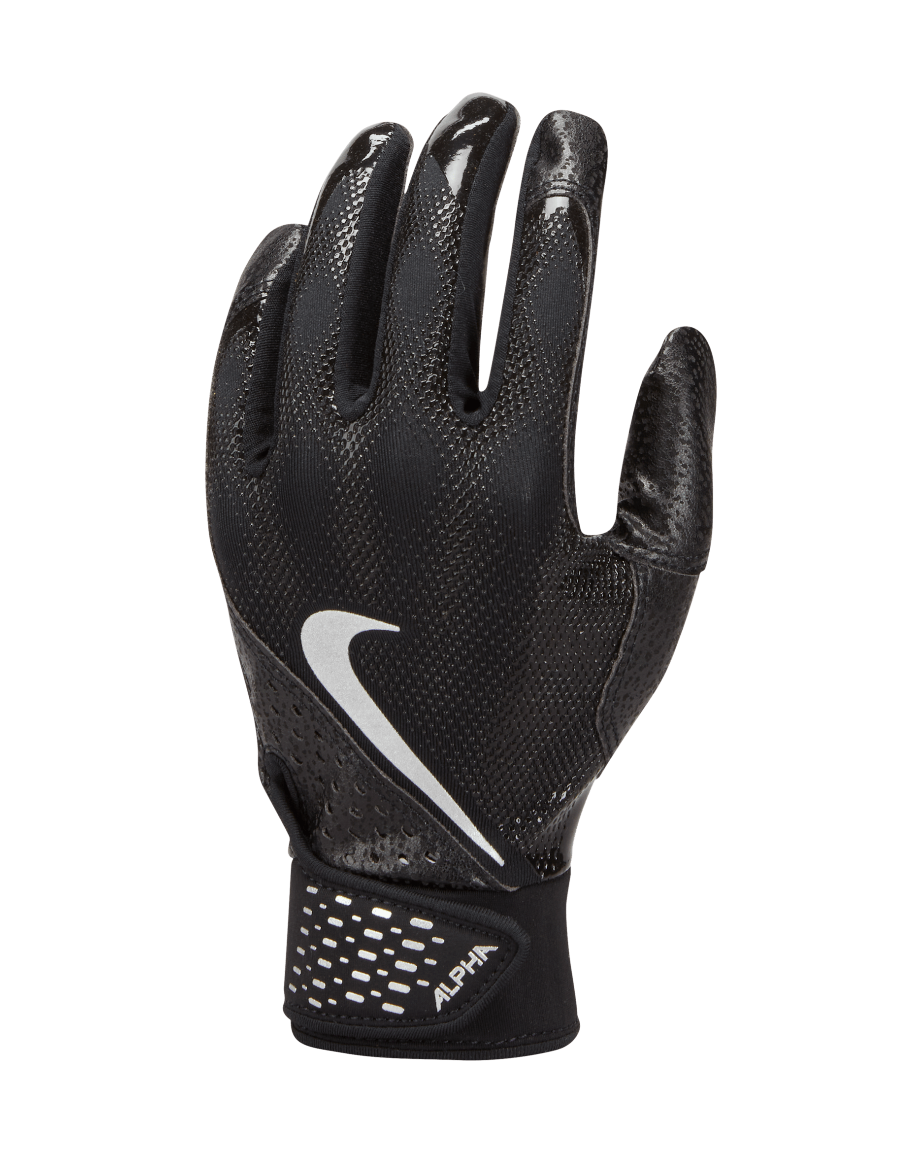 Nike Alpha Kids' Batting Gloves (1 Pair) - Black