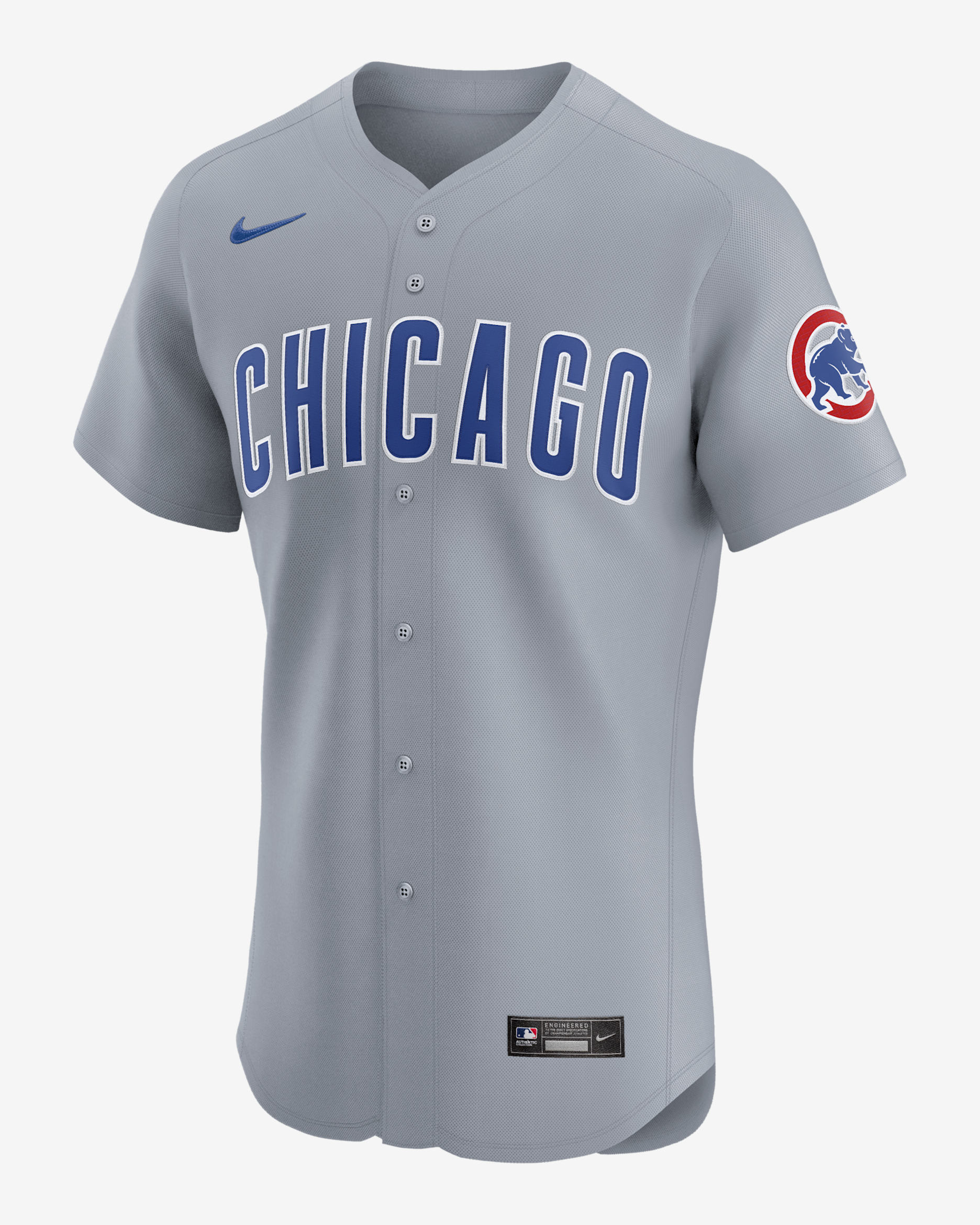 Chicago Cubs Men's Nike Dri-FIT ADV MLB Elite Jersey - Grey