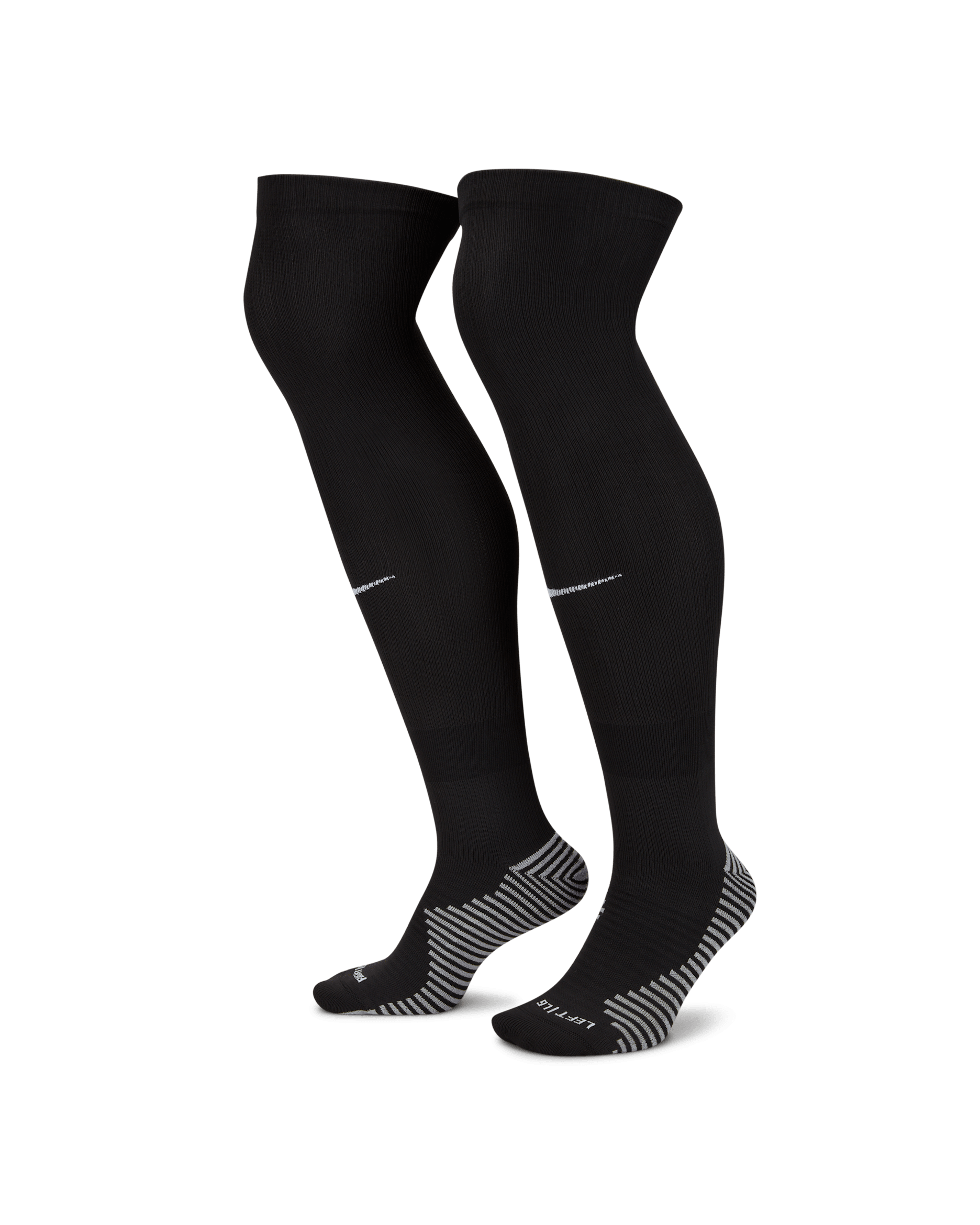 Meias de futebol pelo joelho Nike Dri-FIT Strike - Preto/Branco