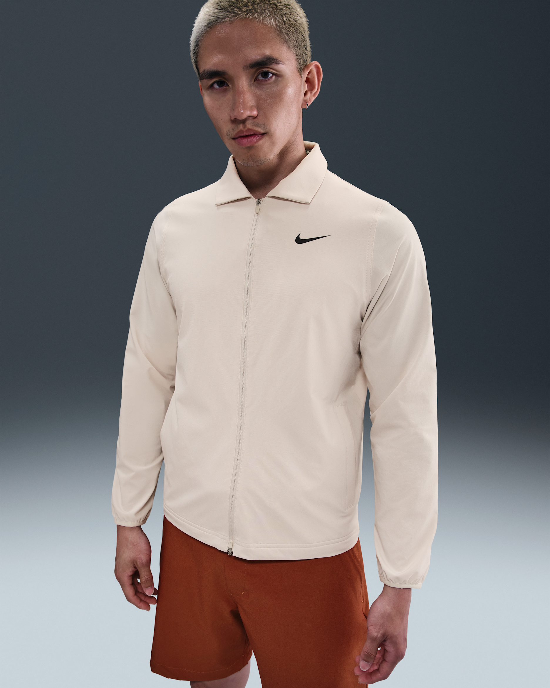 Nike Tour Men's Repel Full-Zip Golf Jacket - Light Orewood Brown/Black