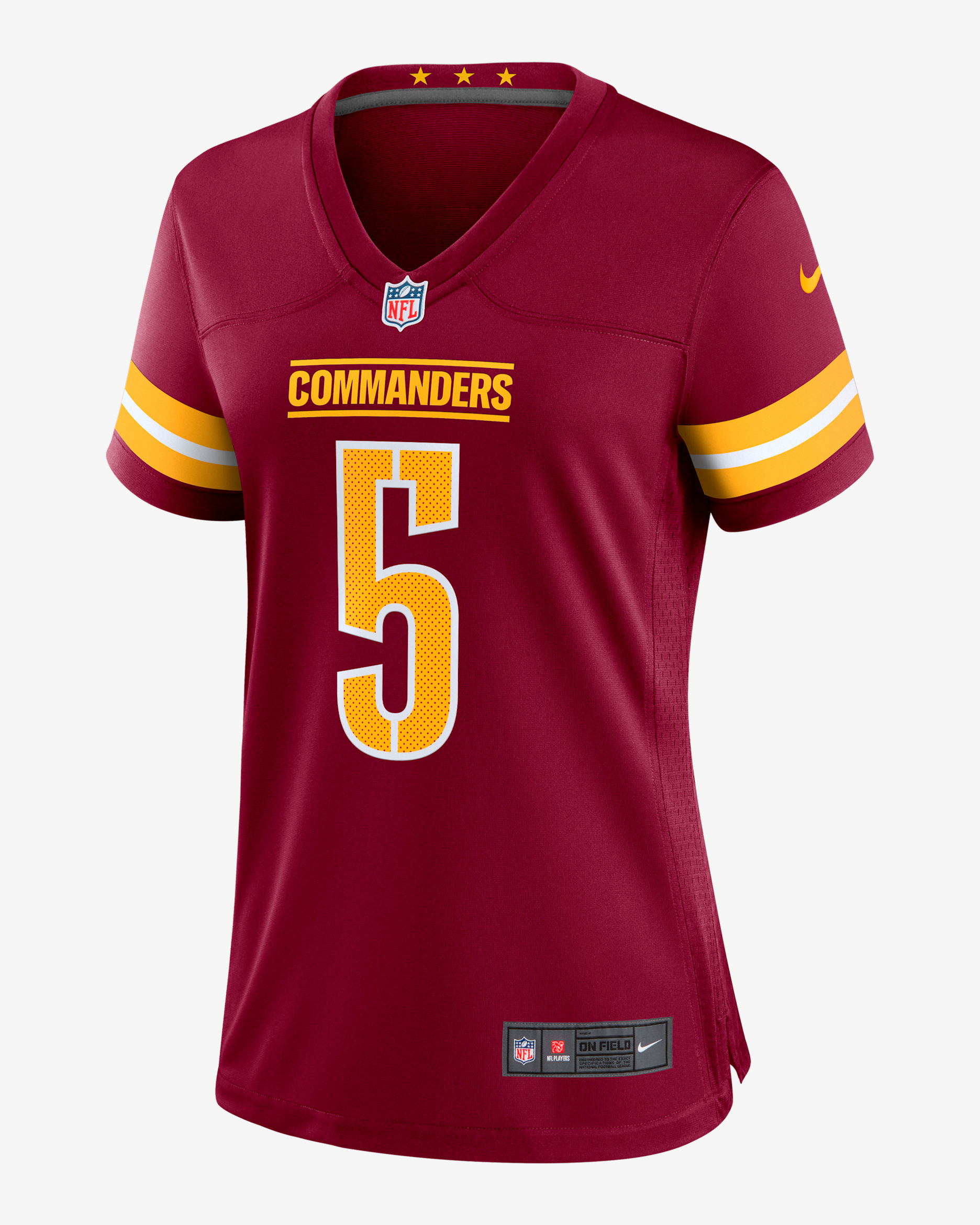 Jayden Daniels Washington Commanders Women's Nike NFL Game Jersey - Red