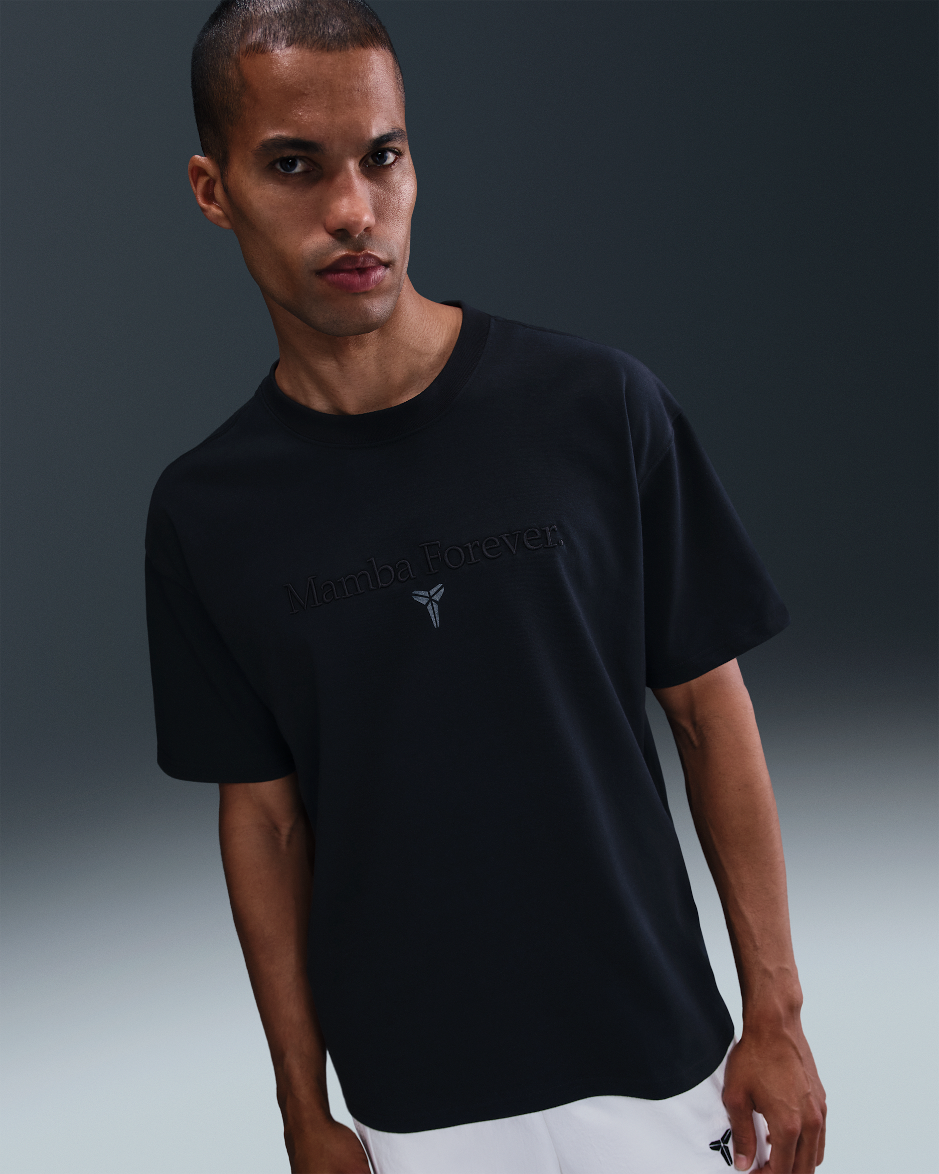 Kobe Dri-FIT-basketball-T-shirt til mænd - sort