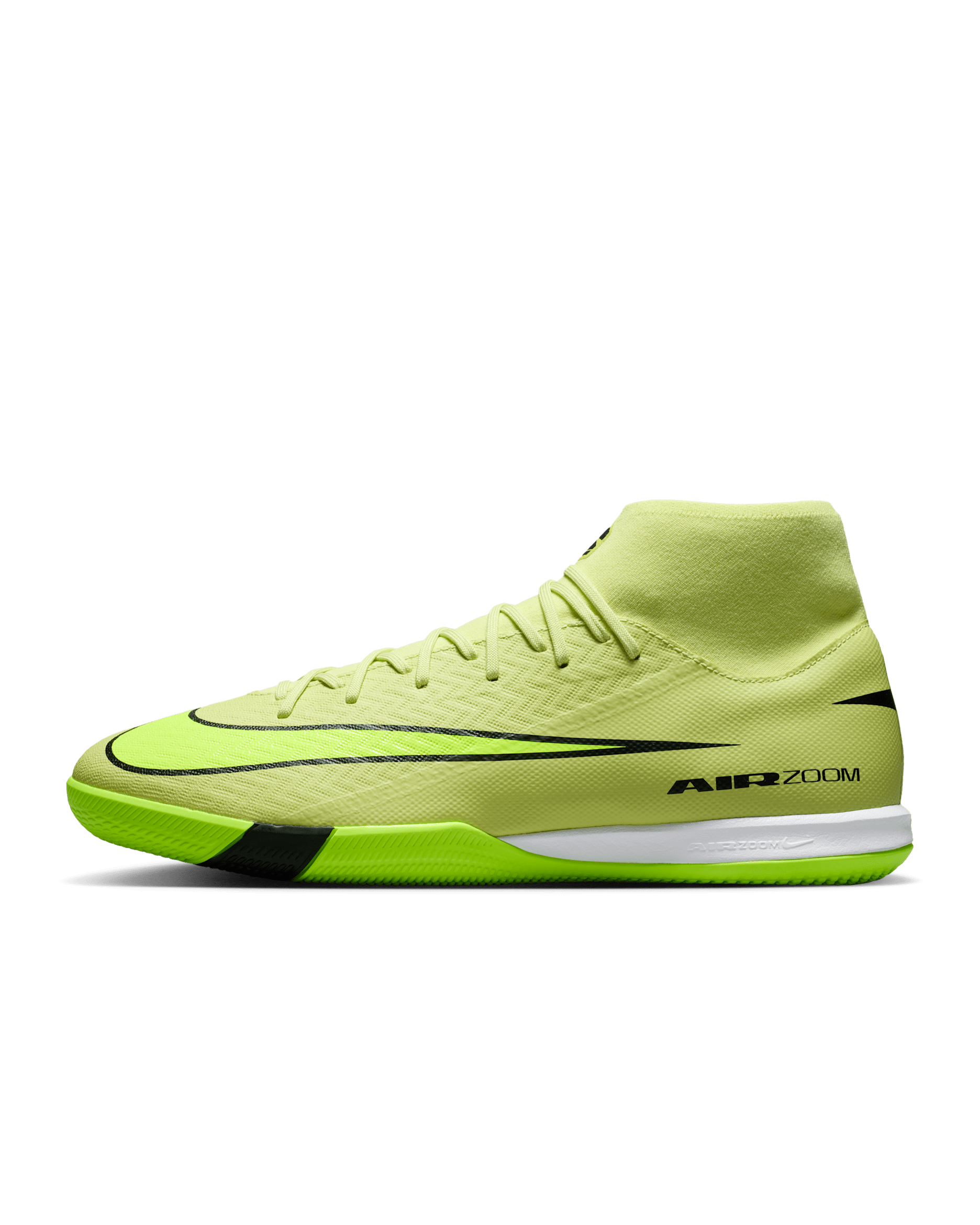 Nike Mercurial Superfly 10 Academy IC High-Top Soccer Shoes - Limelight/Hyper Crimson/Volt