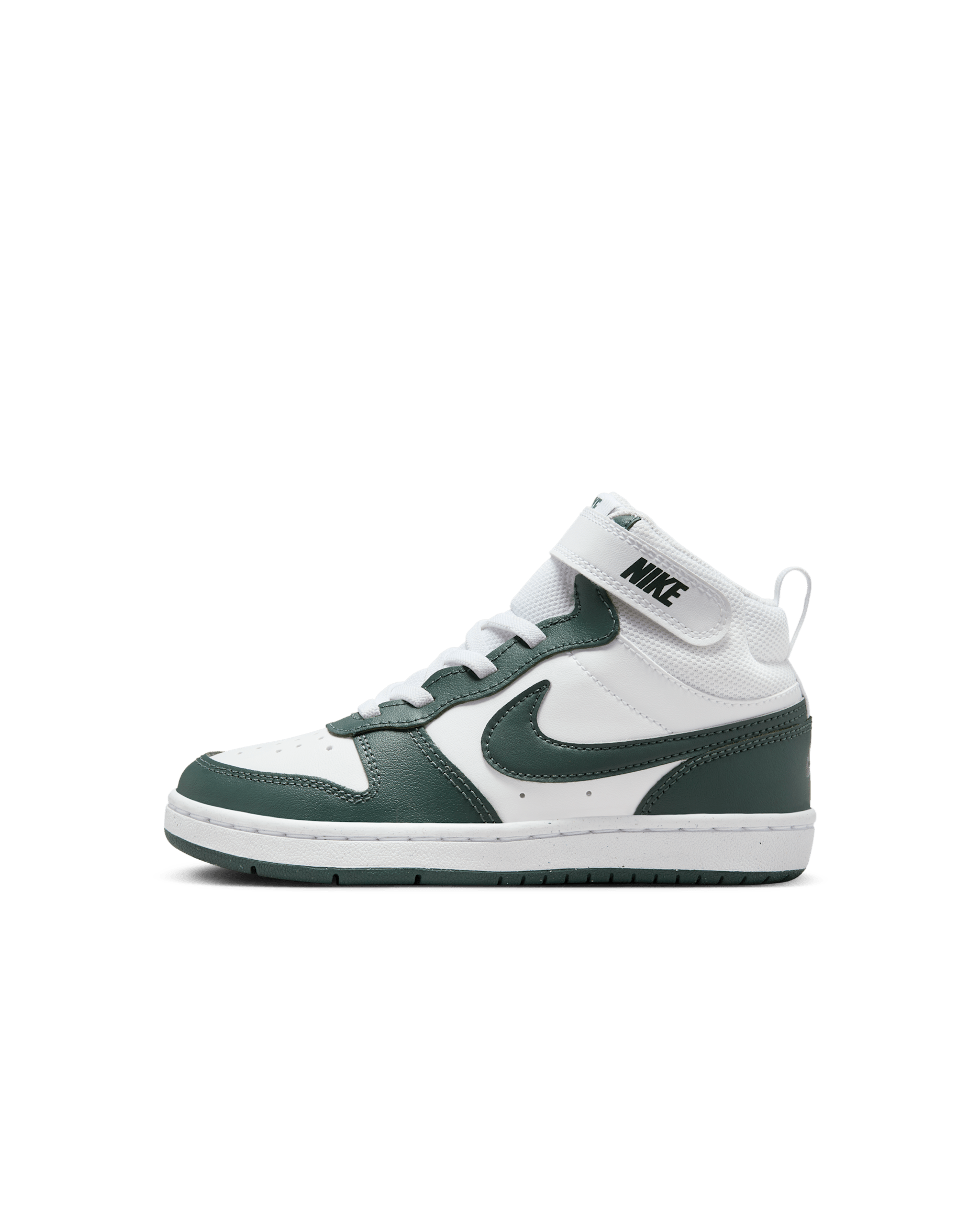 Tenis para niños de preescolar Nike Court Borough Mid 2 - Blanco/Verde vintage