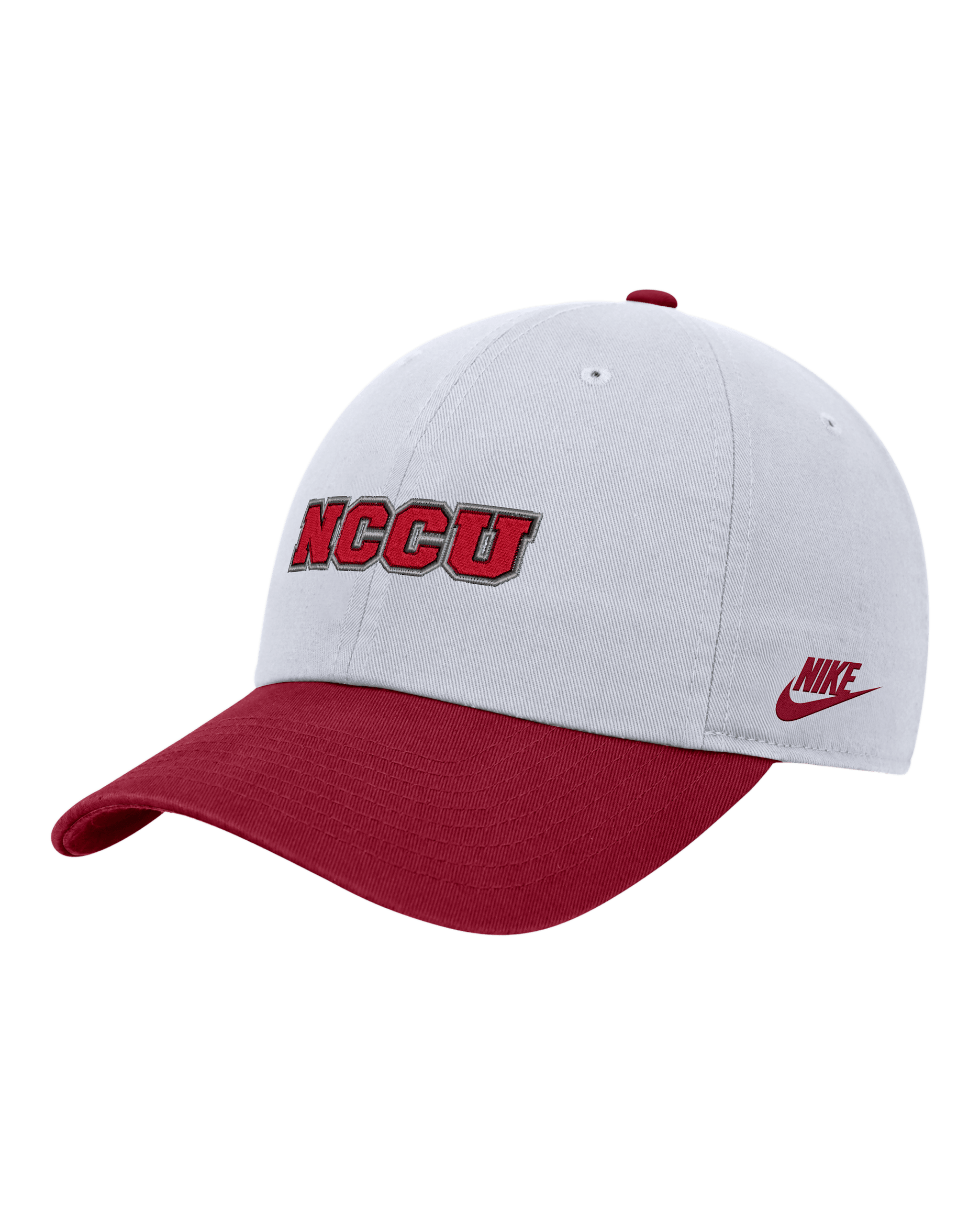 North Carolina Central Nike College Adjustable Cap - White