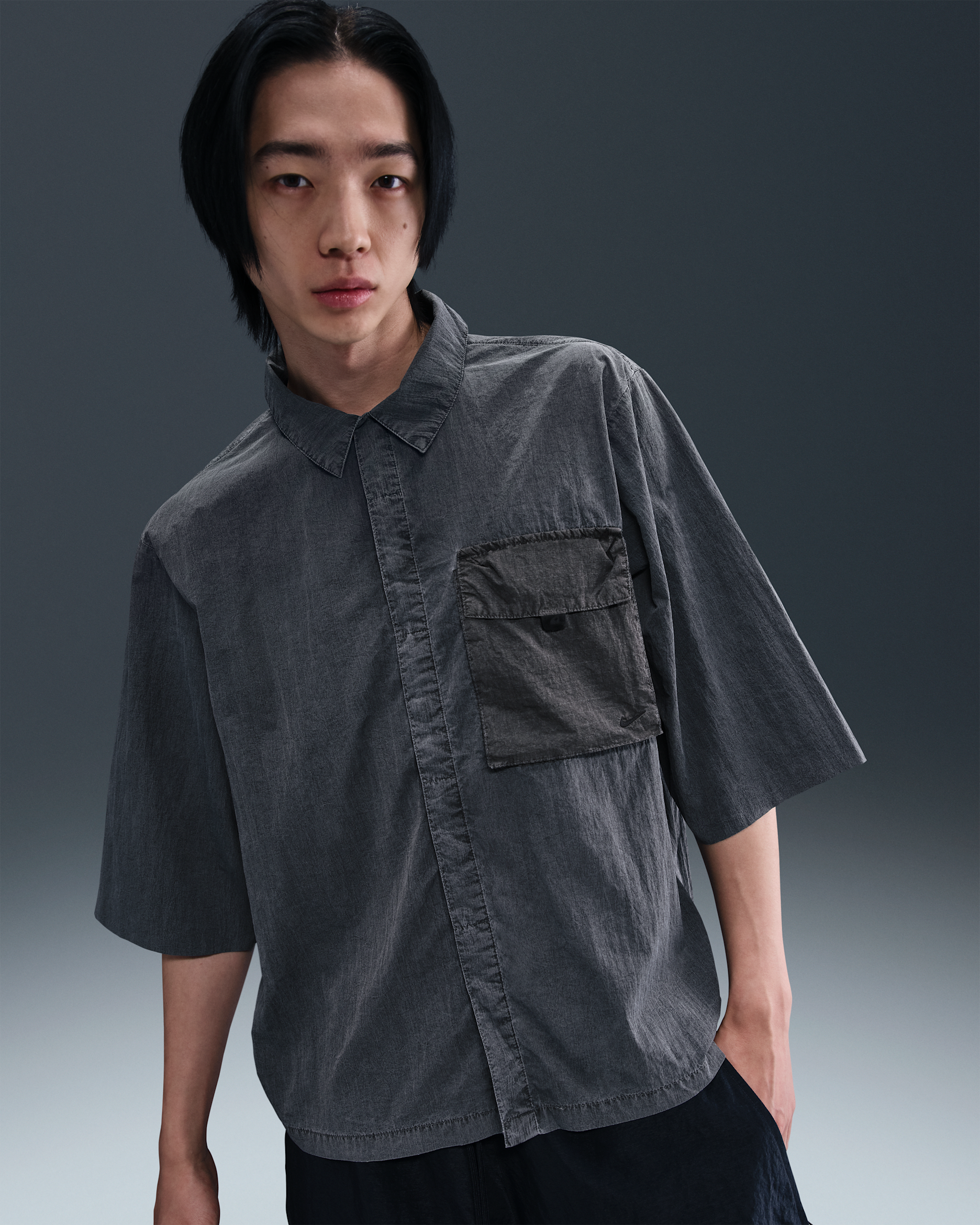 Nike Tech Men's Woven Top - Black/Black