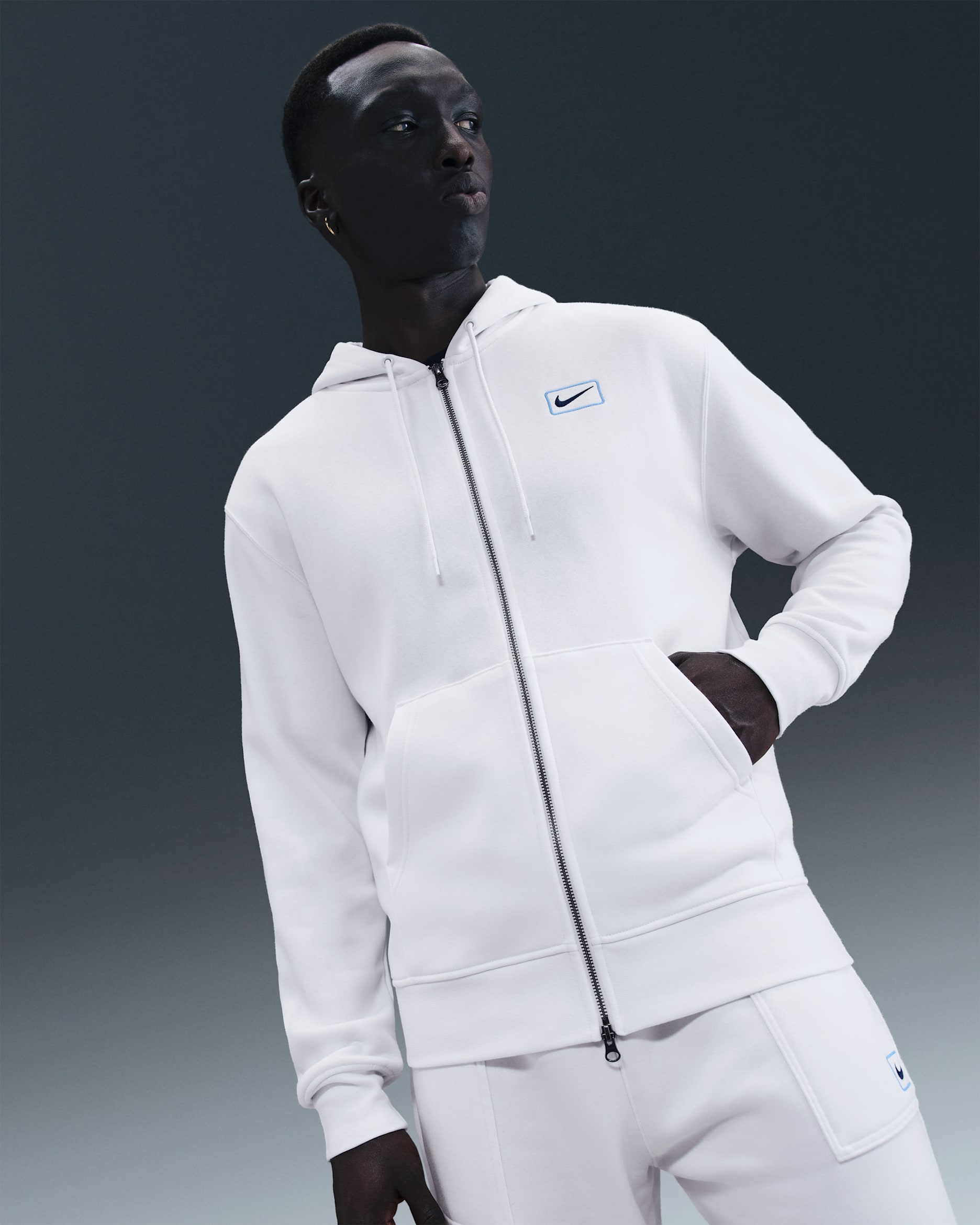 Nike Sportswear Men's Full-Zip Hoodie - Summit White