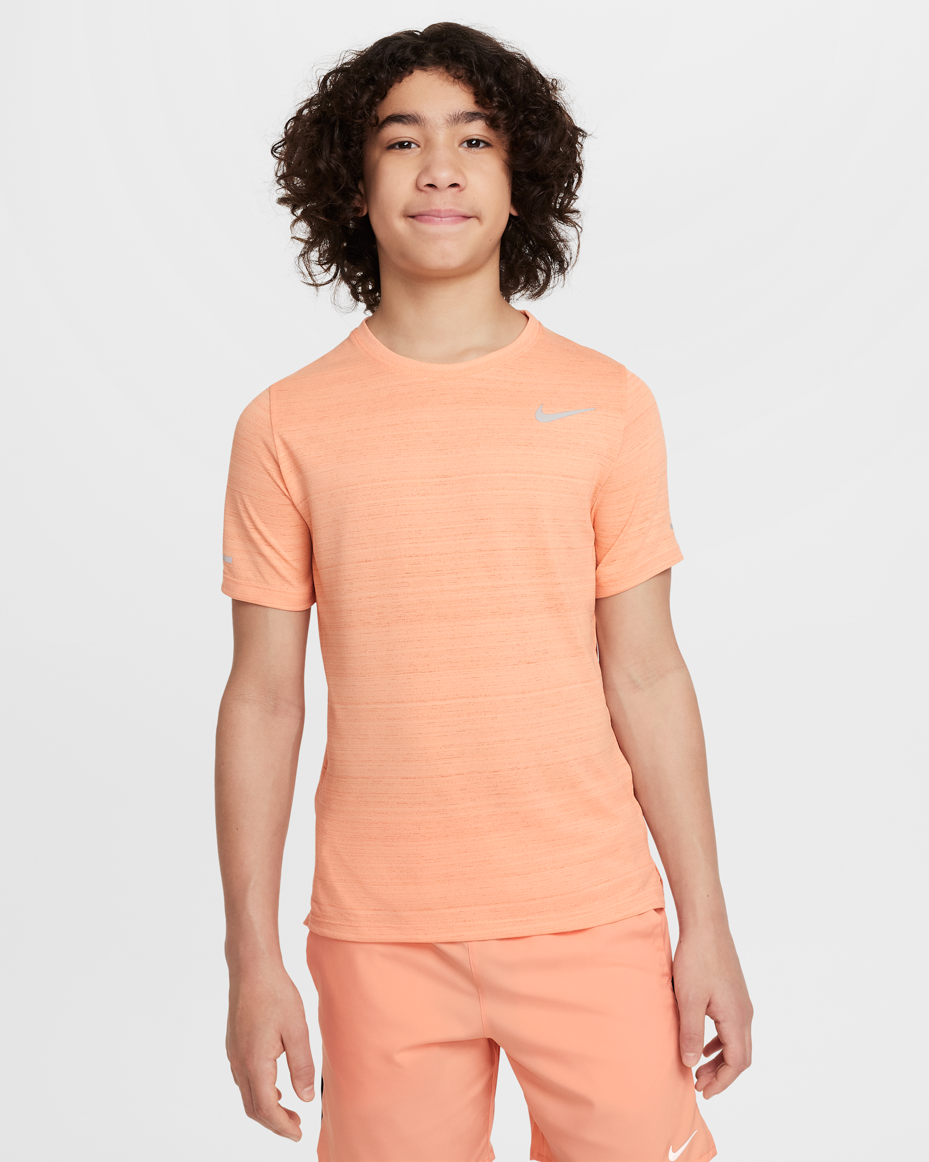 Nike Dri-FIT Miler Big Kids' (Boys') Training Top - Apricot Agate