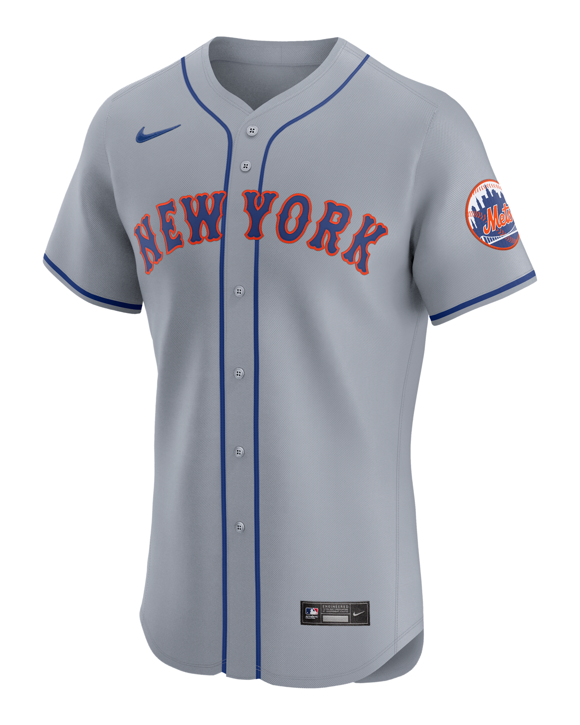 New York Mets Men's Nike Dri-FIT ADV MLB Elite Jersey - Grey