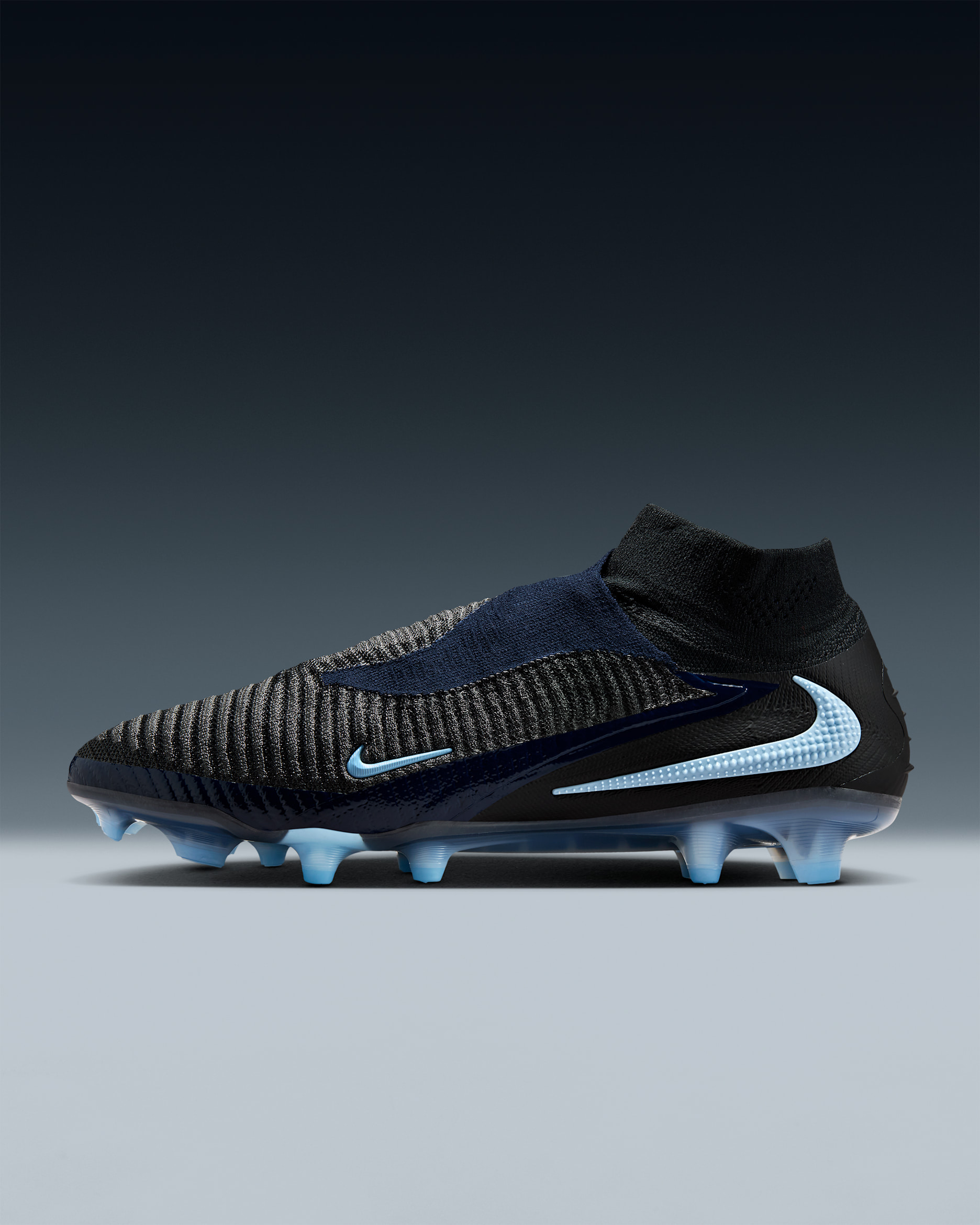Nike Phantom 6 High Elite Firm-Ground Soccer Cleats - Black/Black